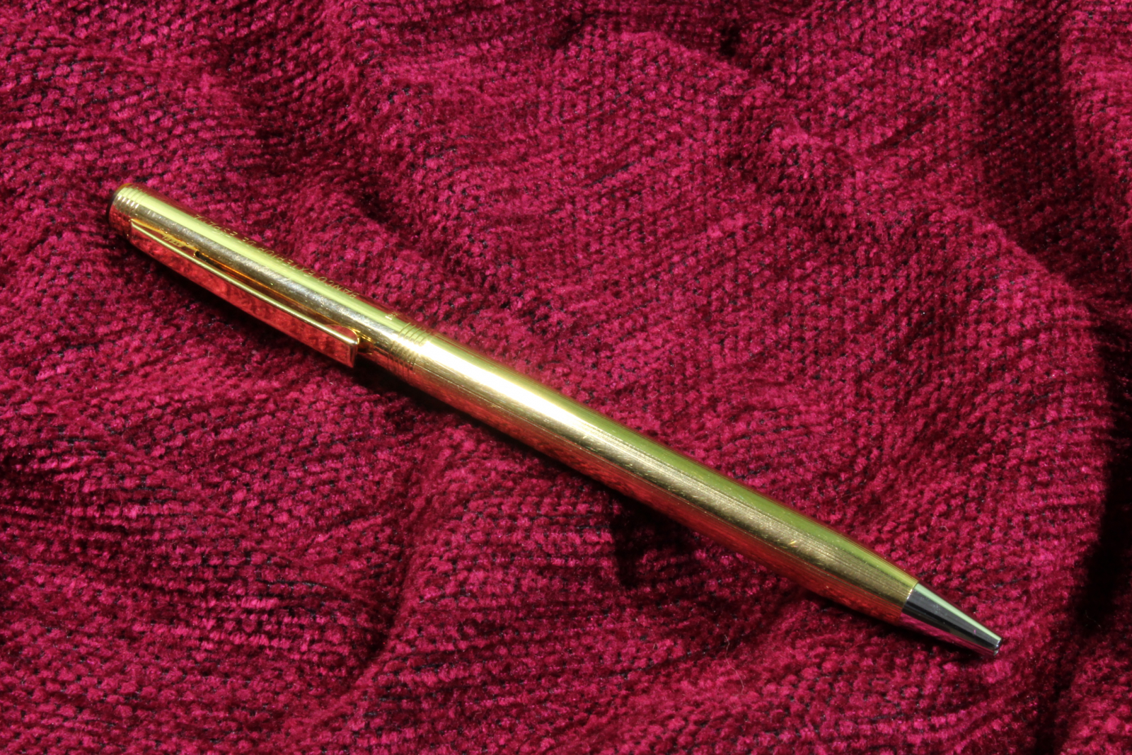 Antiques of anson pen karatclad hge made in usa 18k gold plated steel