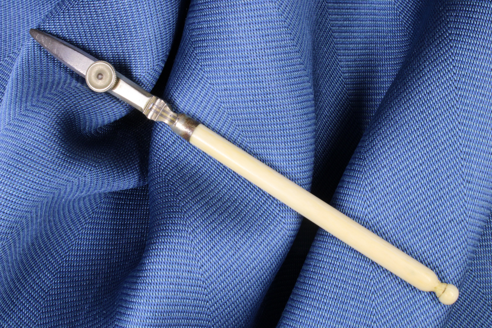 Antiques of bone steel and metal tracer 19th century