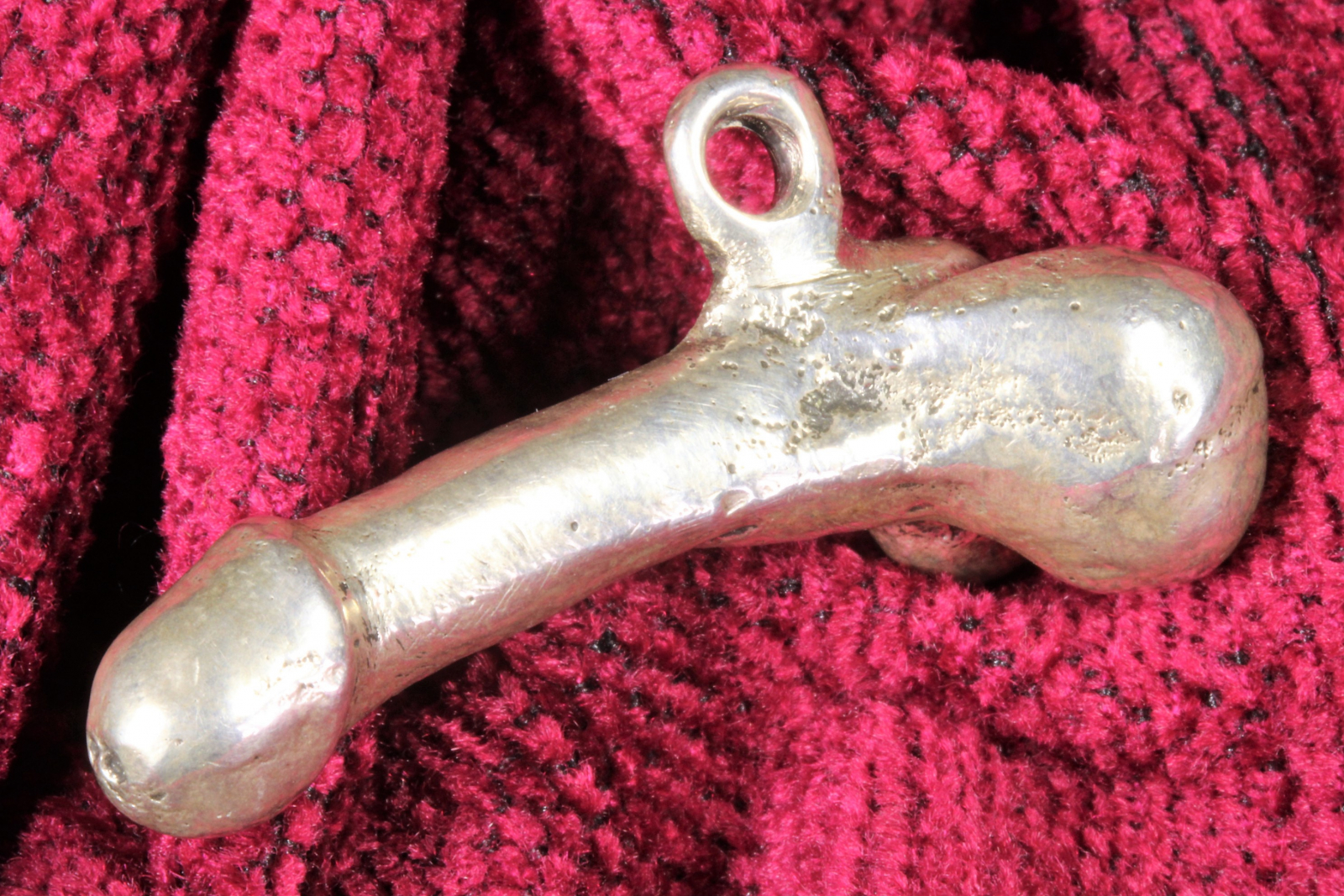 Antiques of silver penis pendant miniature goldsmith
