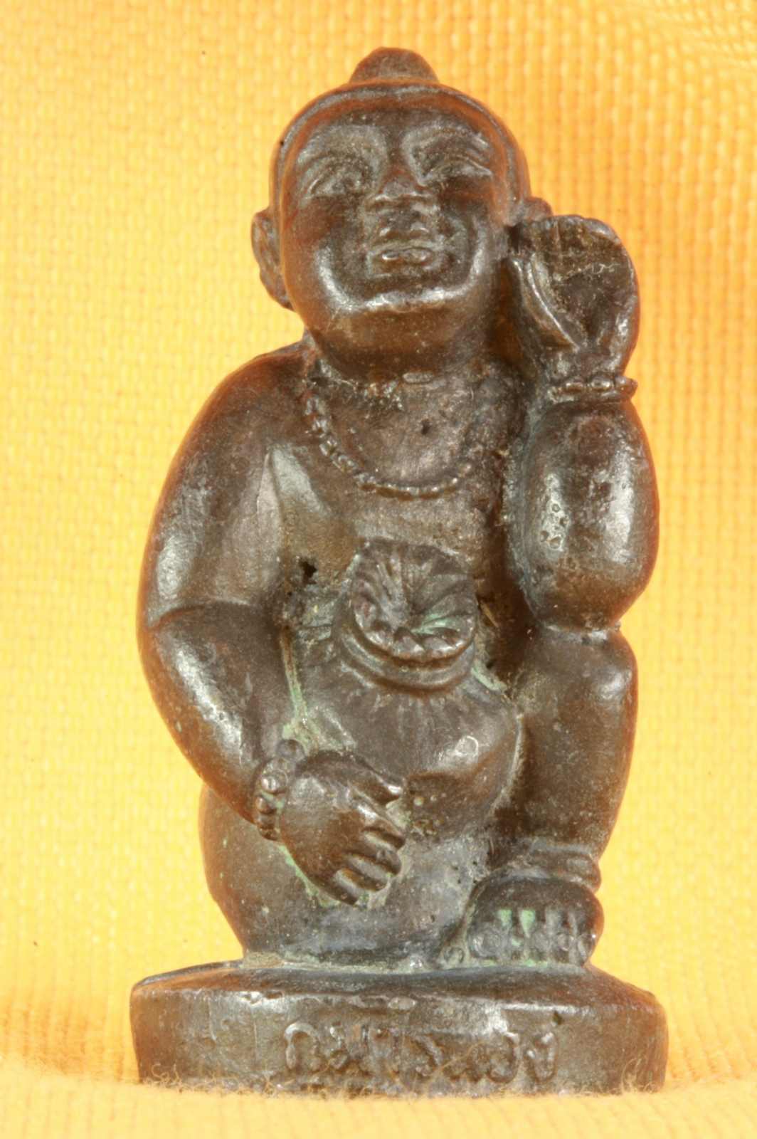 Antiques of buddha of abundance lead sanskrit tibet