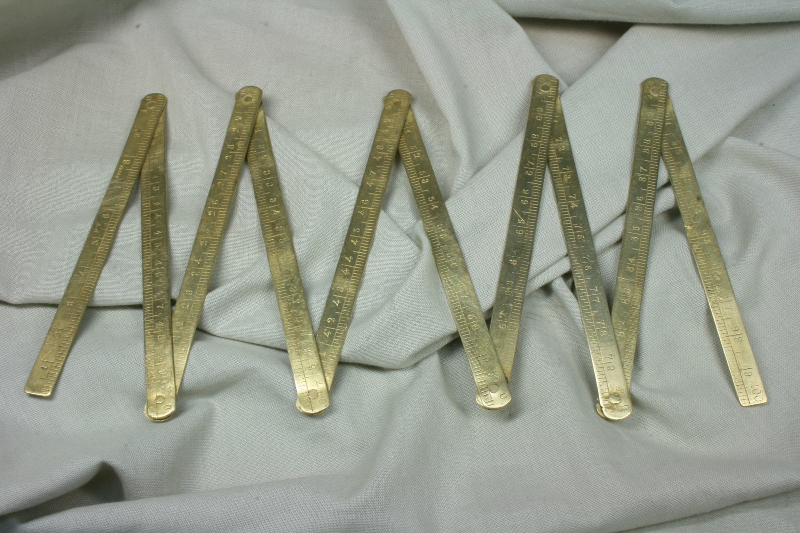 Antiques of folding rule in cms meter cover