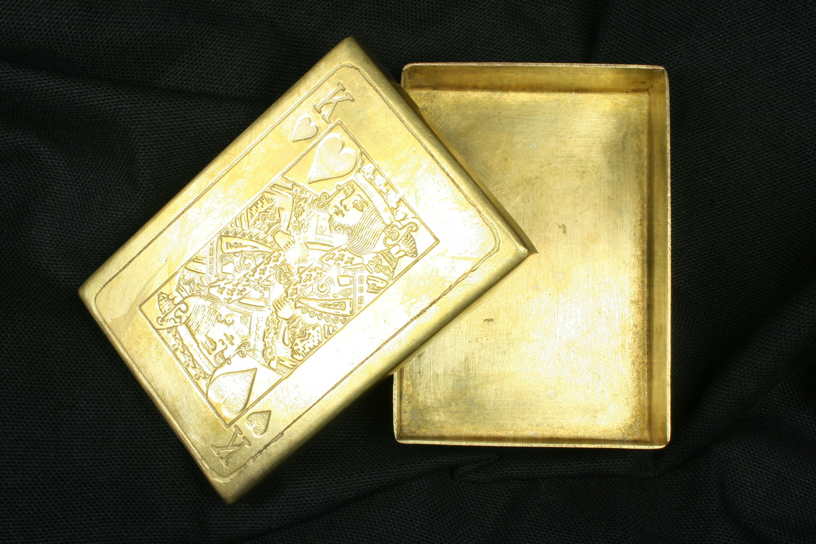 Antiques of box for cards brass