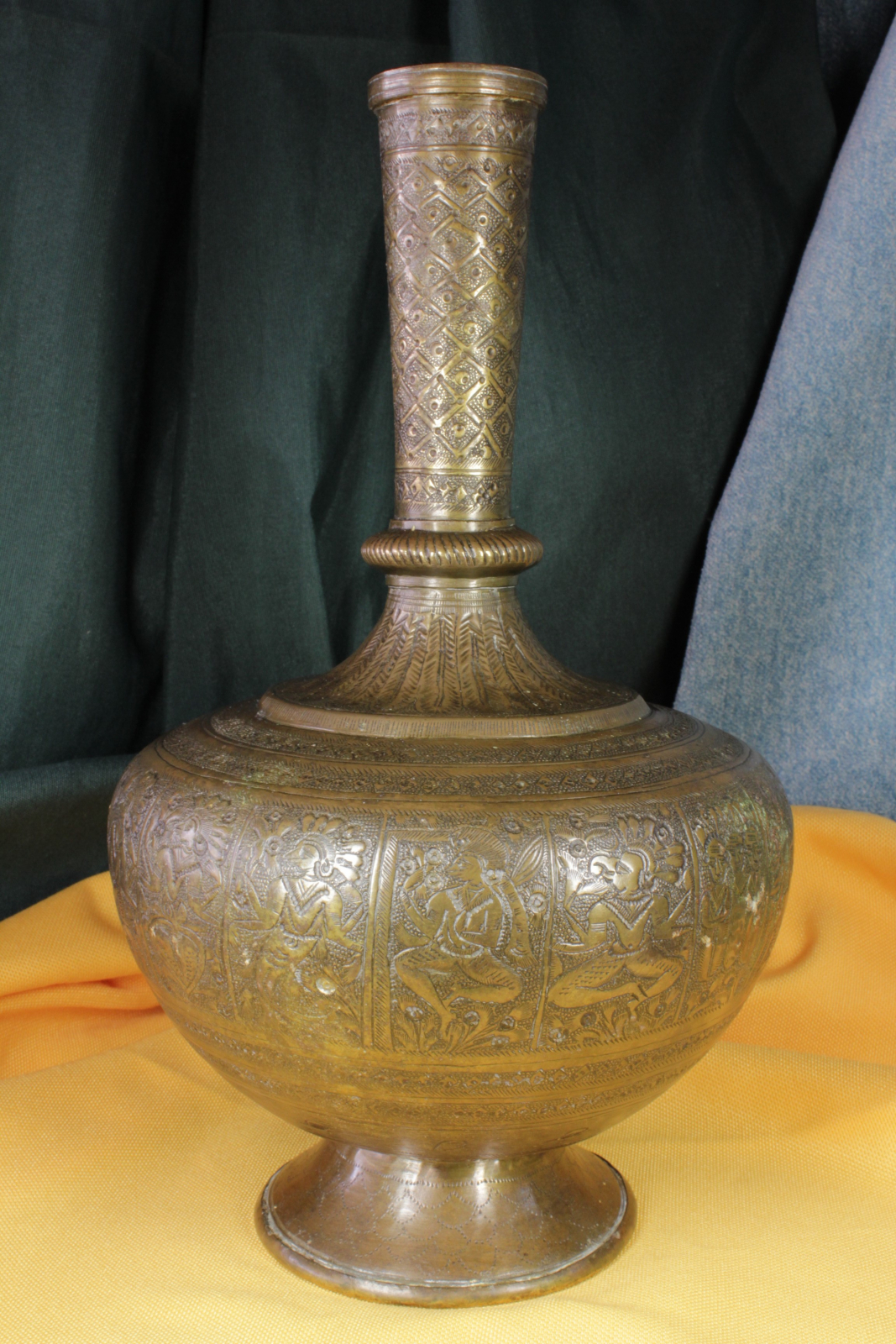 Antiques of indo persian brass vase