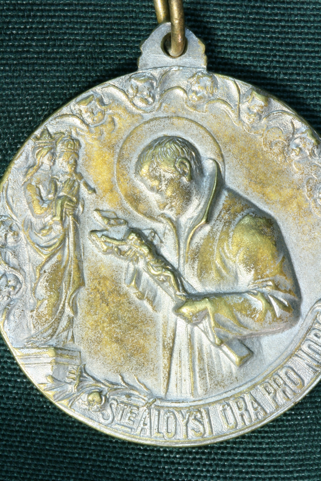 Antiques of san luis gonzaga medal