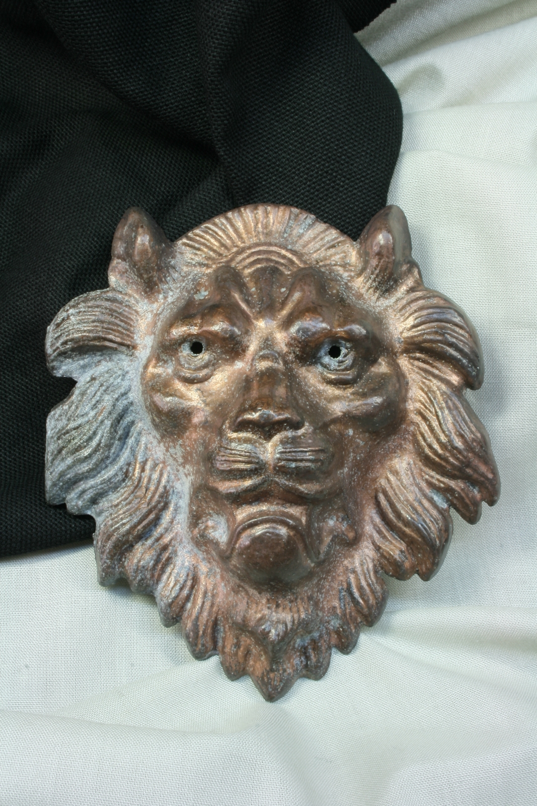 Antiques of bucklefaced lion fashion accessory belt copper