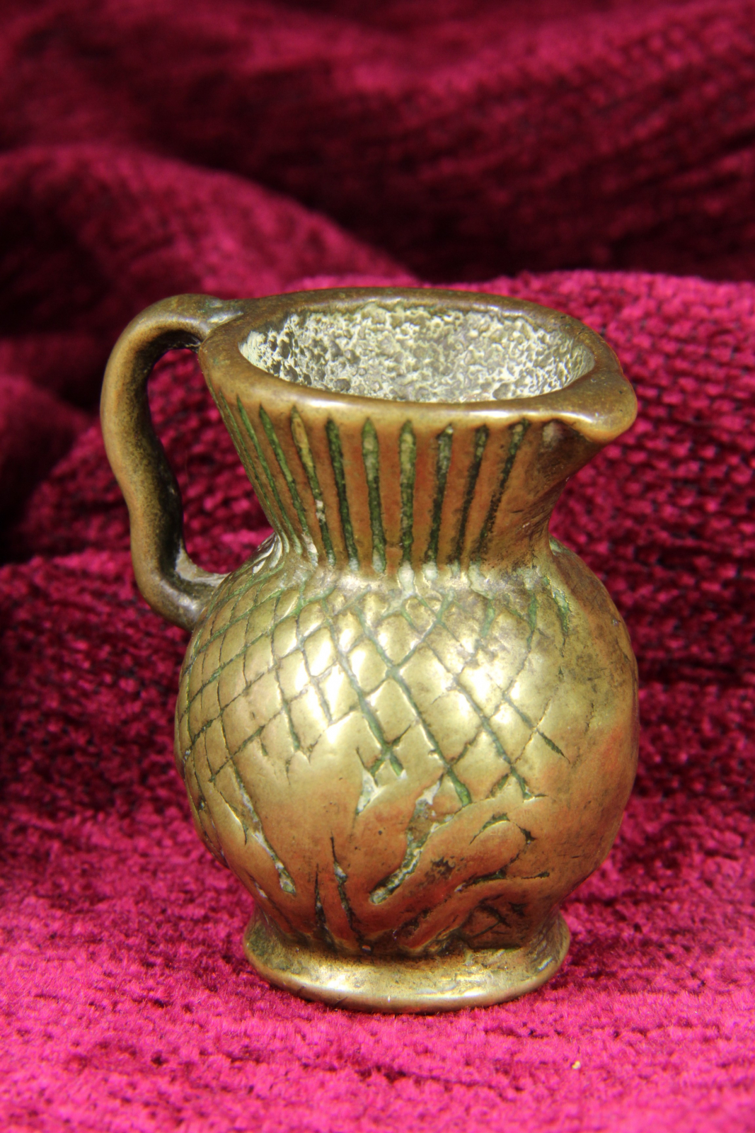 Antiques of miniature bronze jug nineteenth