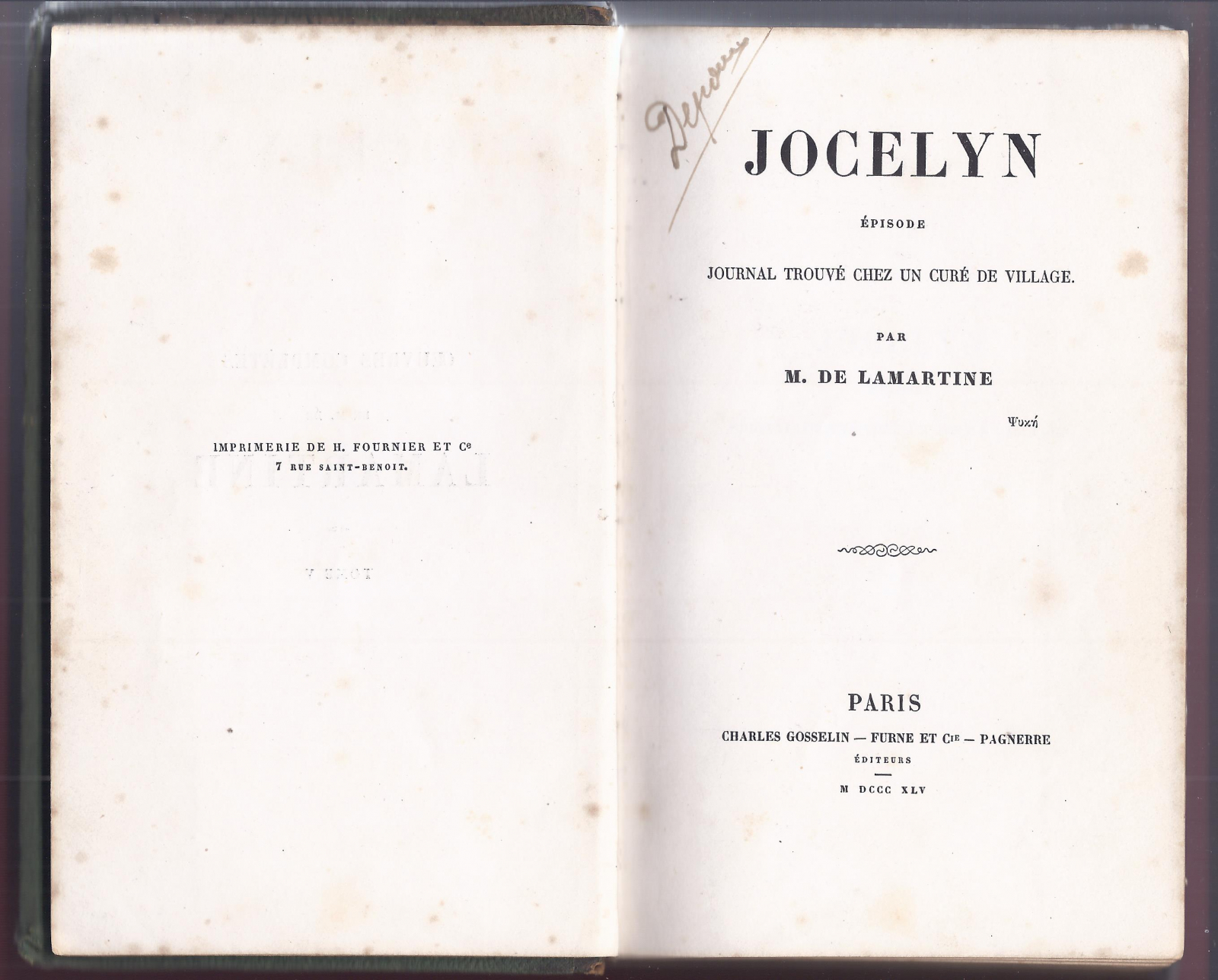 Antiques of book jocelyn m de lamartine