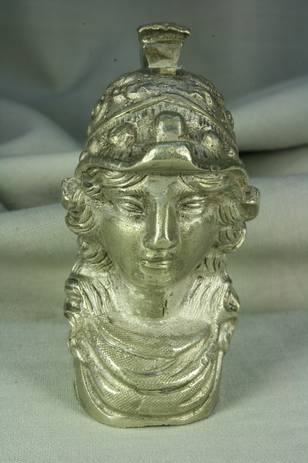 Antiques of bust of pallas athena greek goddess war