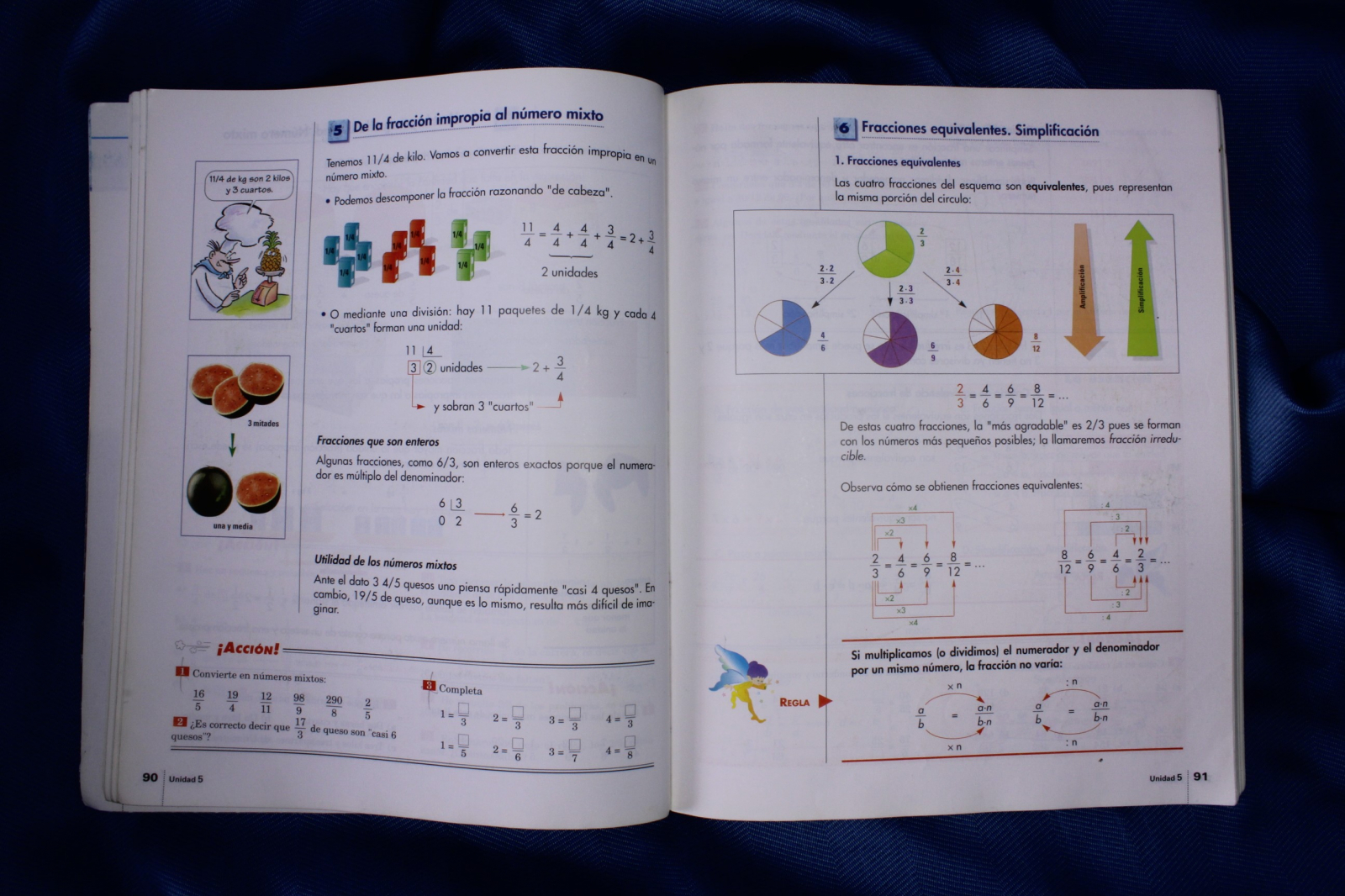 Libro Matemáticas 1. Primer ciclo, primer curso. Fractal. 1996 (t)