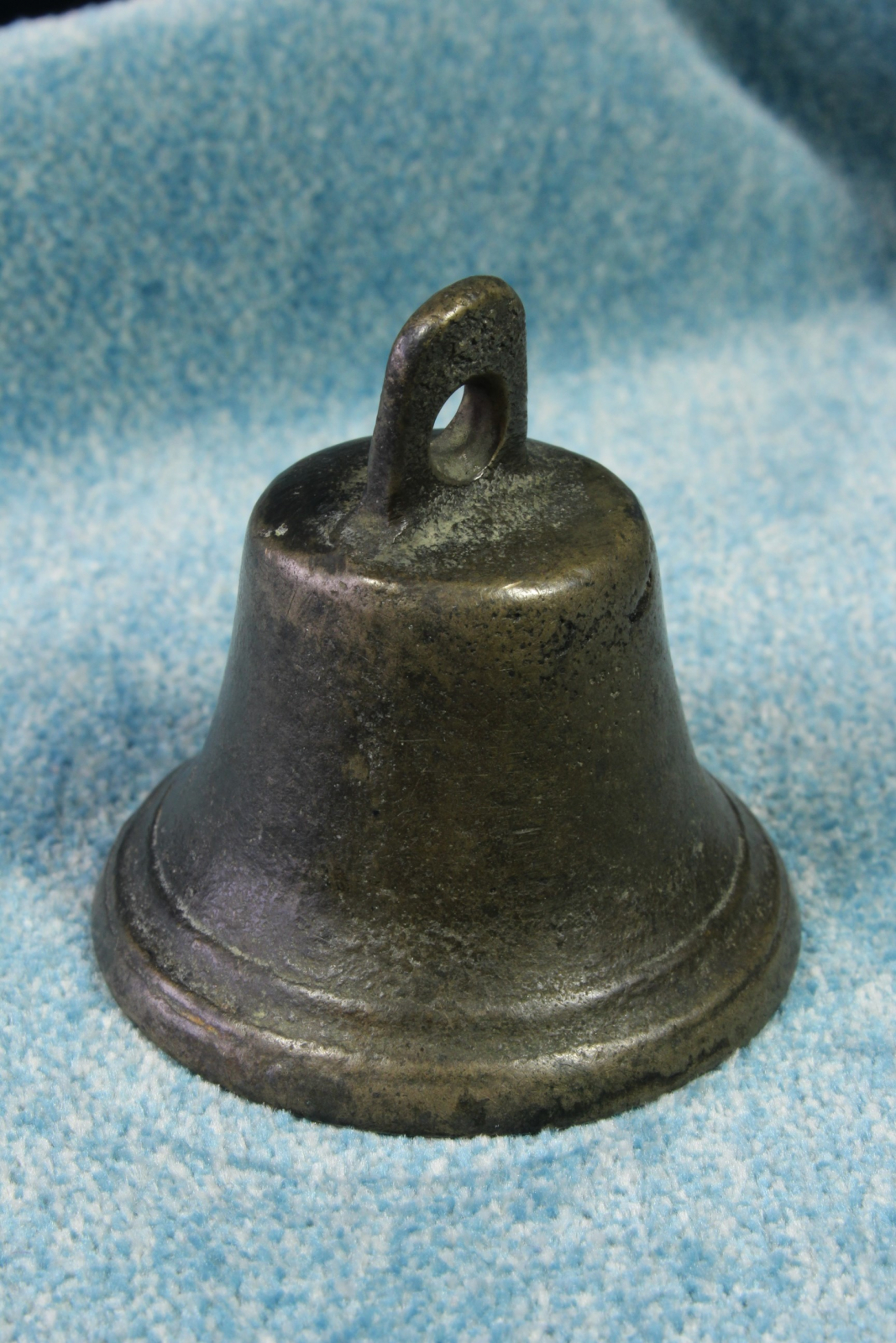 Antiques of smooth hanging bell with original clapper