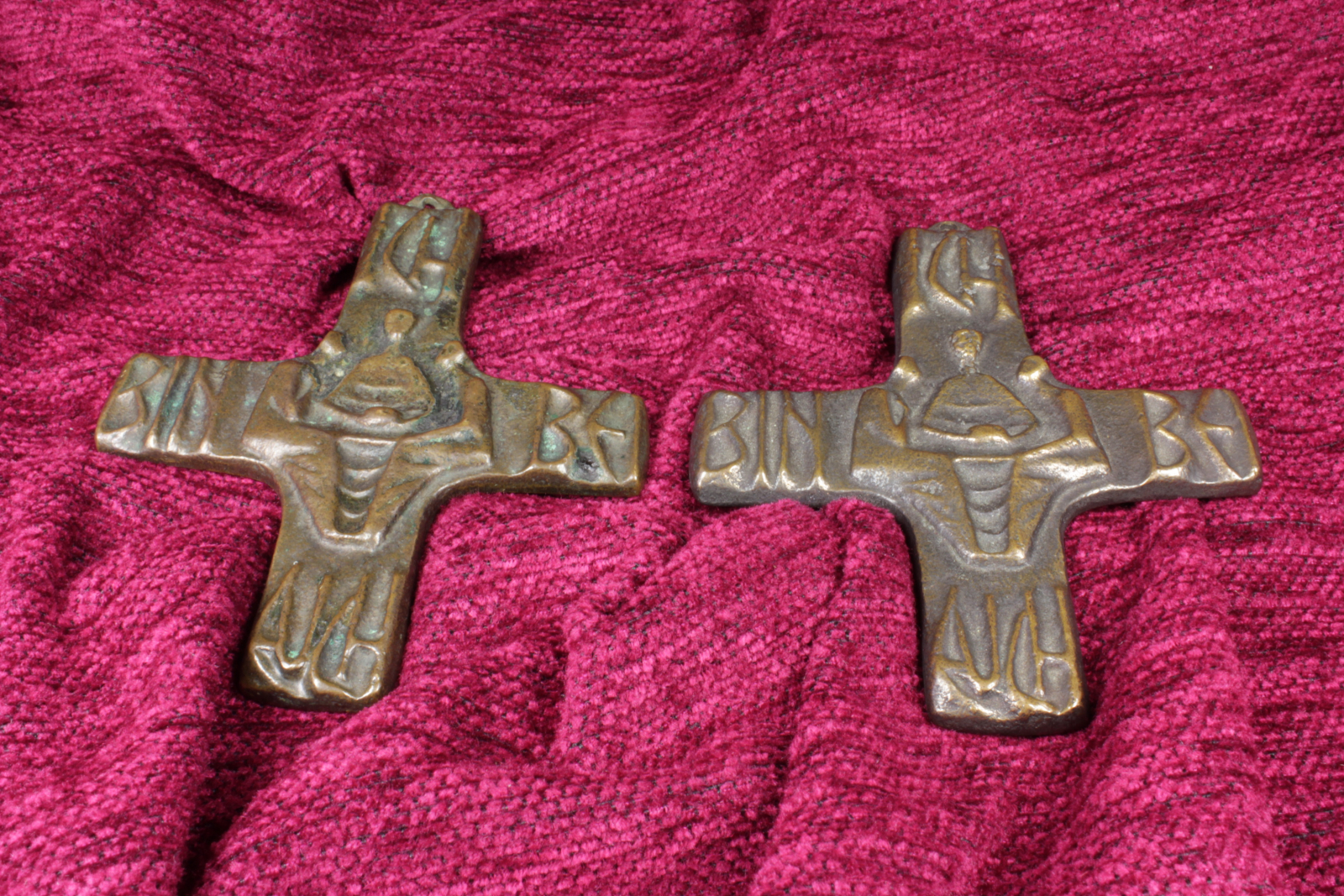 Antiques of couple medals cross