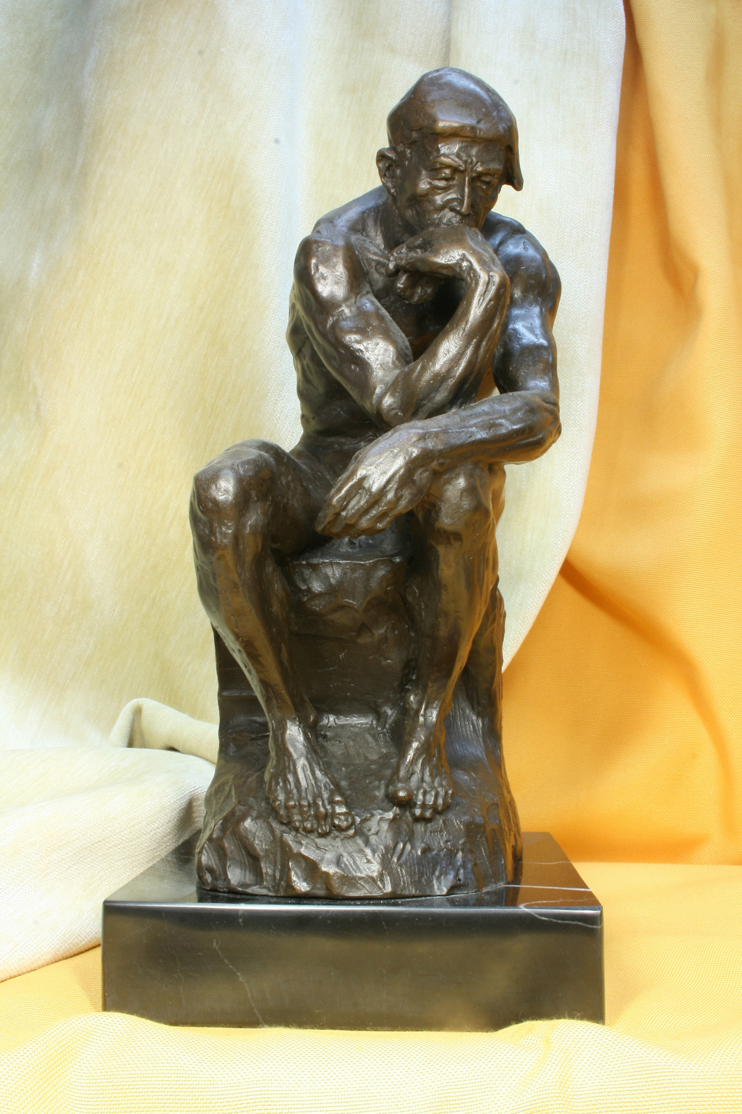 Antiques of rodin"s thinker wirtus reproduction