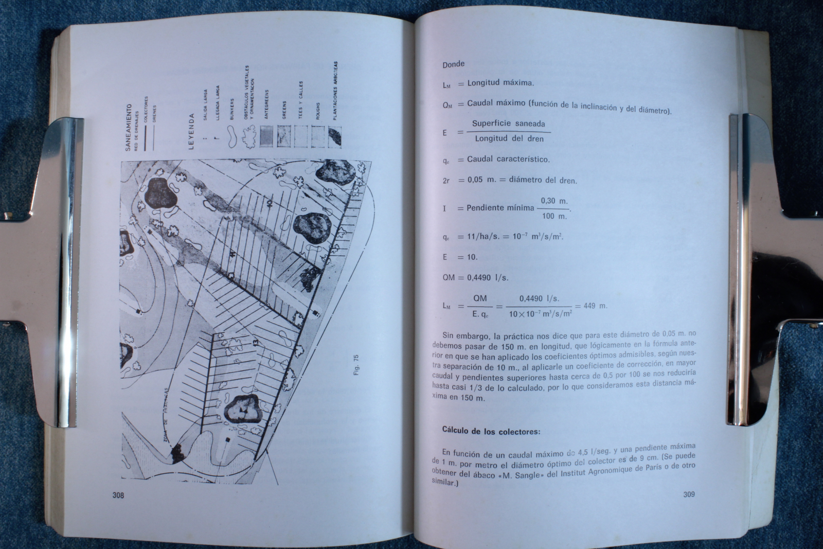 Libro Proyecto y construcción de campos de golf. José E. Martinez Muro