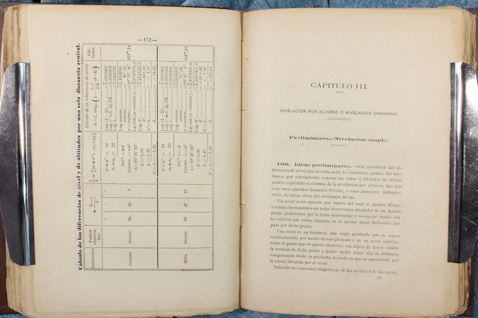 Libro Tratado de Topografía. M. Membrillera y Gutiérrez. 1879 (t)