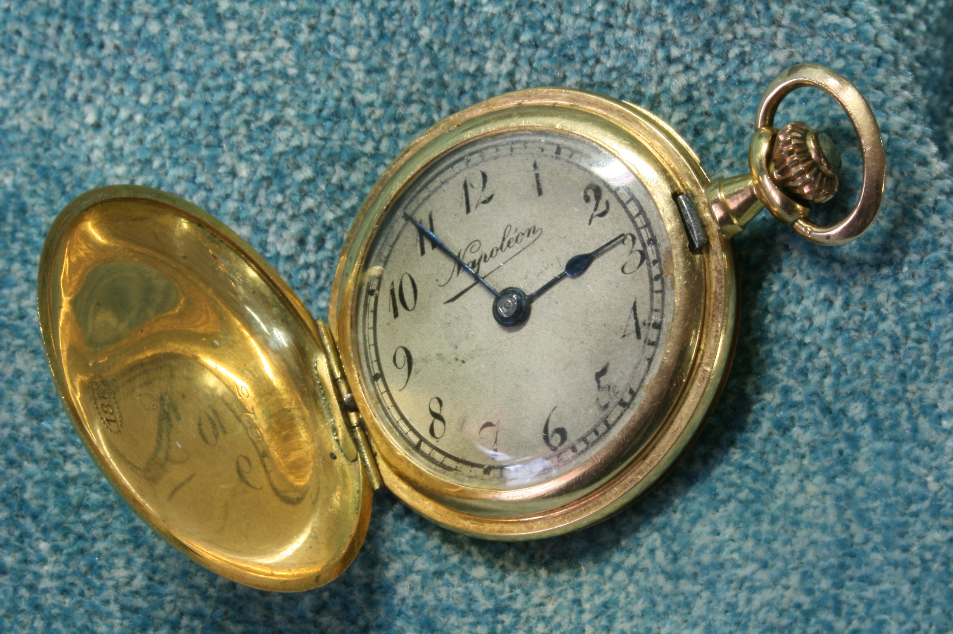 Reloj de oro de bolsillo.Napoleón. 1907