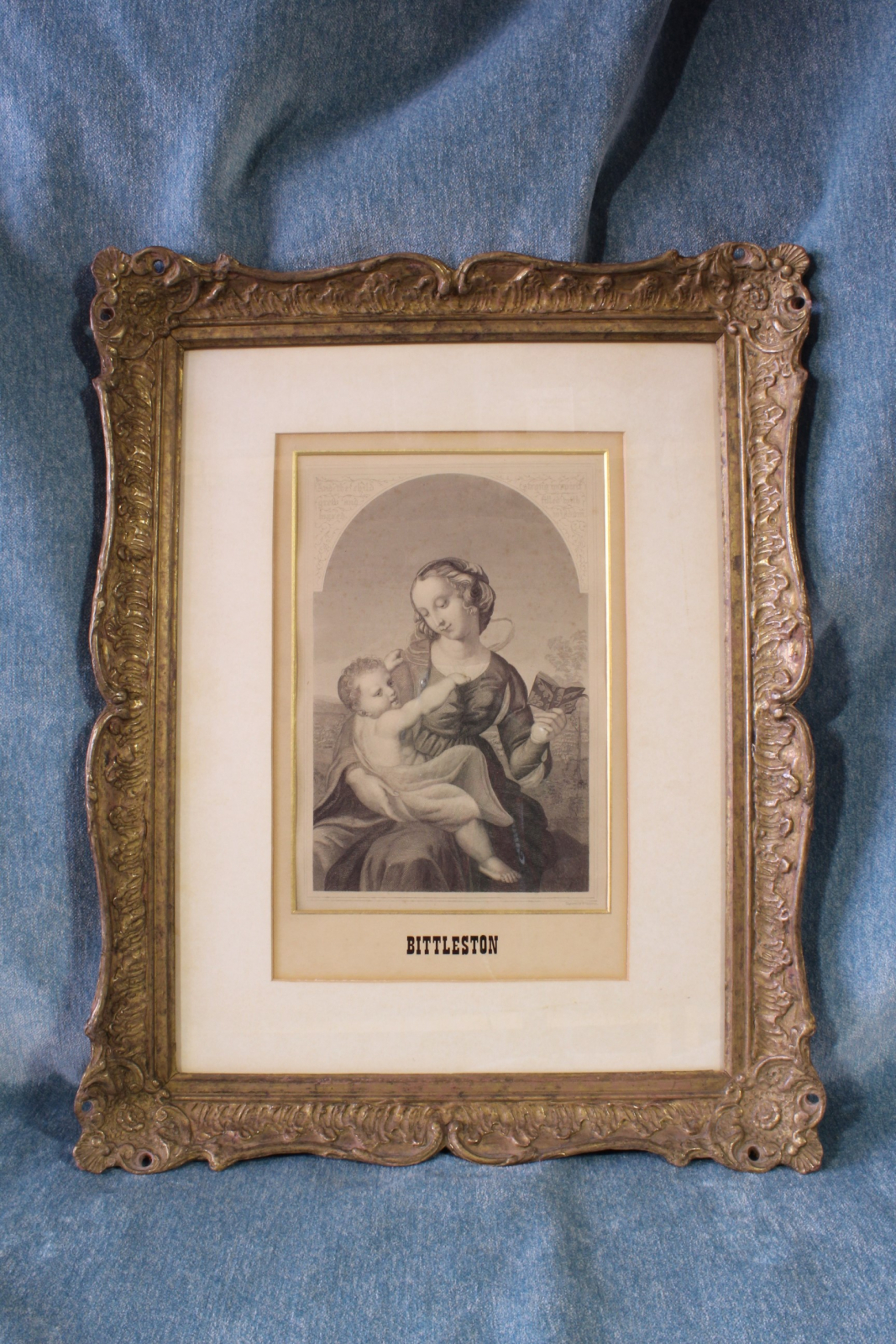 Antiques of engraving virgin and child bittleston