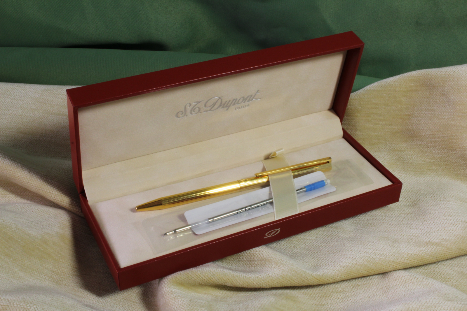 Antiques of dupont pencil pen bathed in k gold france