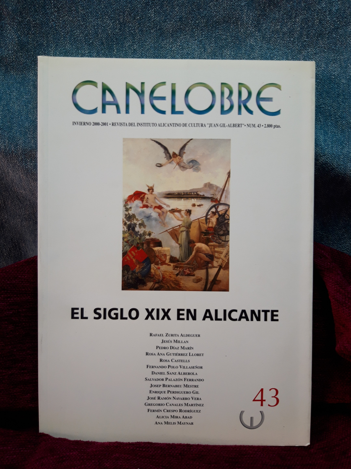 Antiguedades de libro canelobre el siglo xix en alicante juan gil albert n