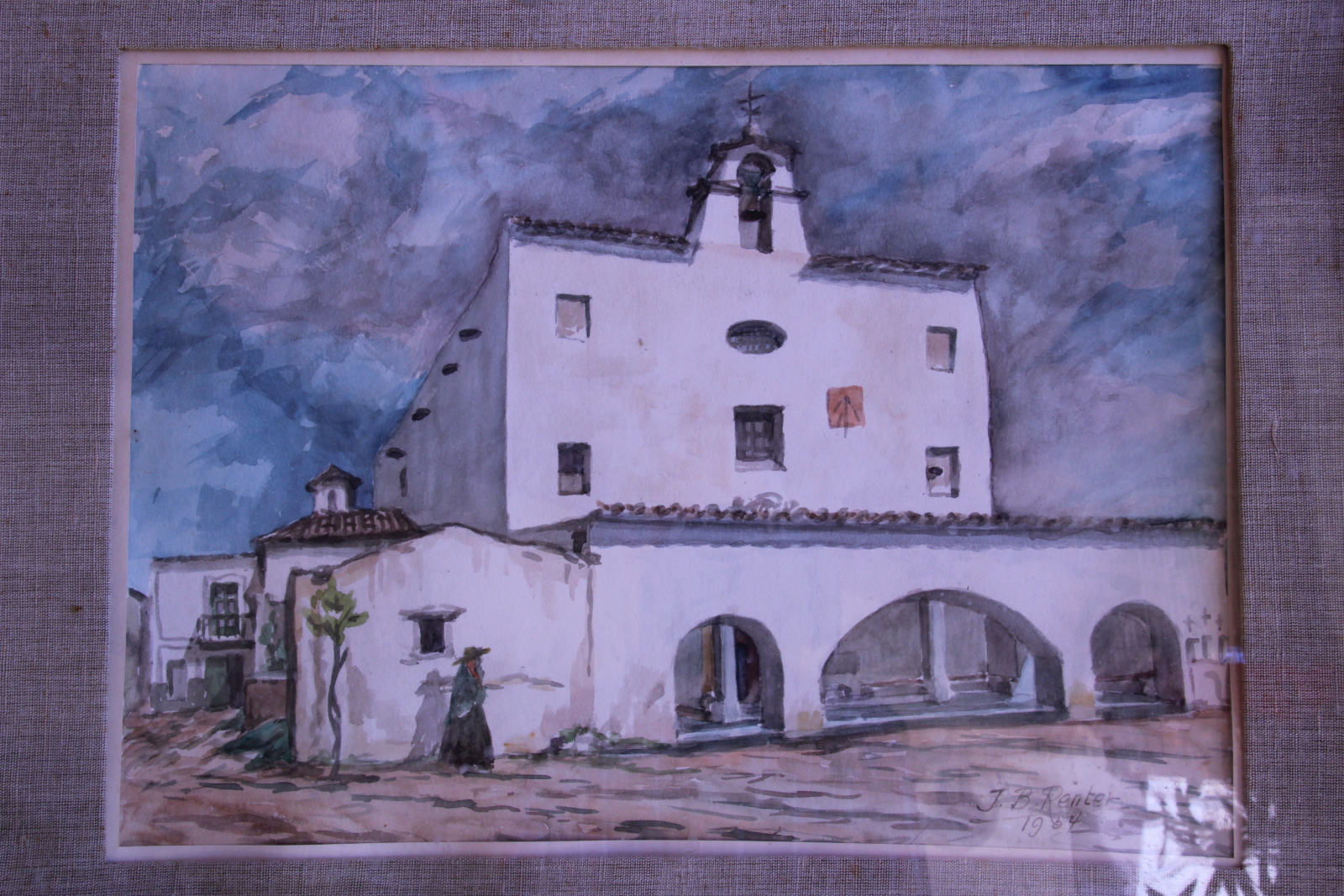 Antiques of watercolor ermita ibicenca jb renter