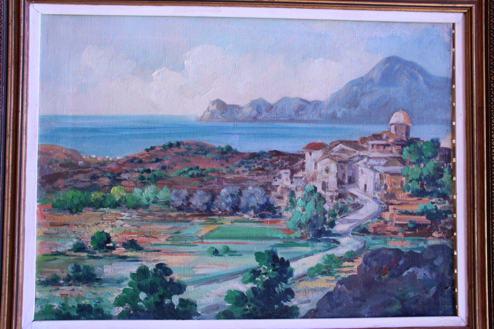 Antiques of oil on canvas from altea the old