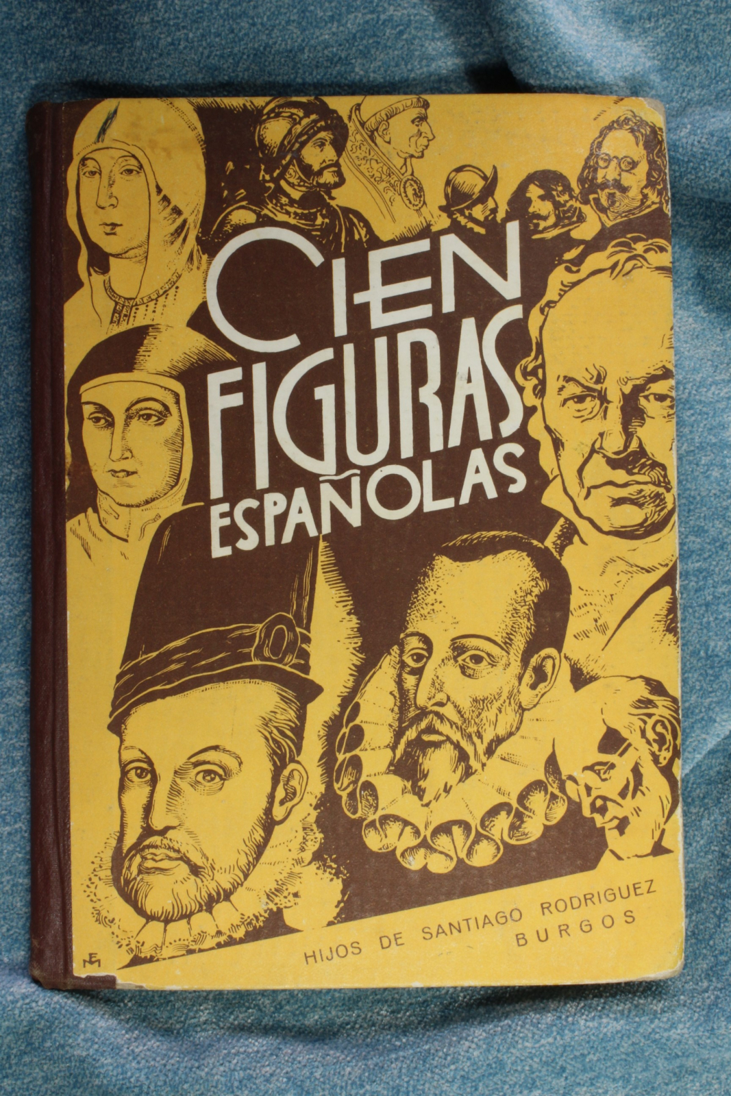 Libro Cien figuras españolas. Onieva. 1961