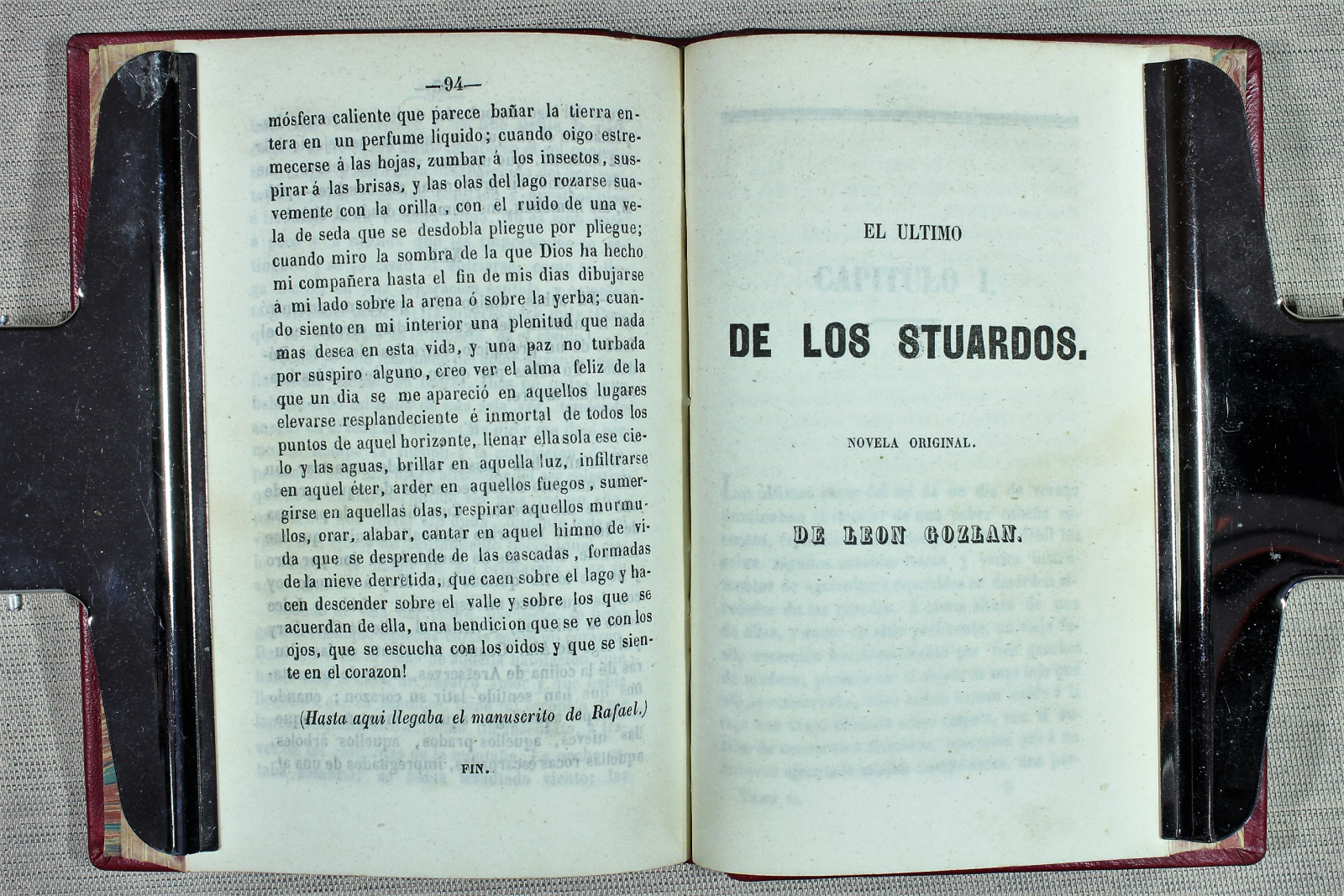 El último de los Stuardos. Gozlan. Charles Stuart. Rafael. Lamartine