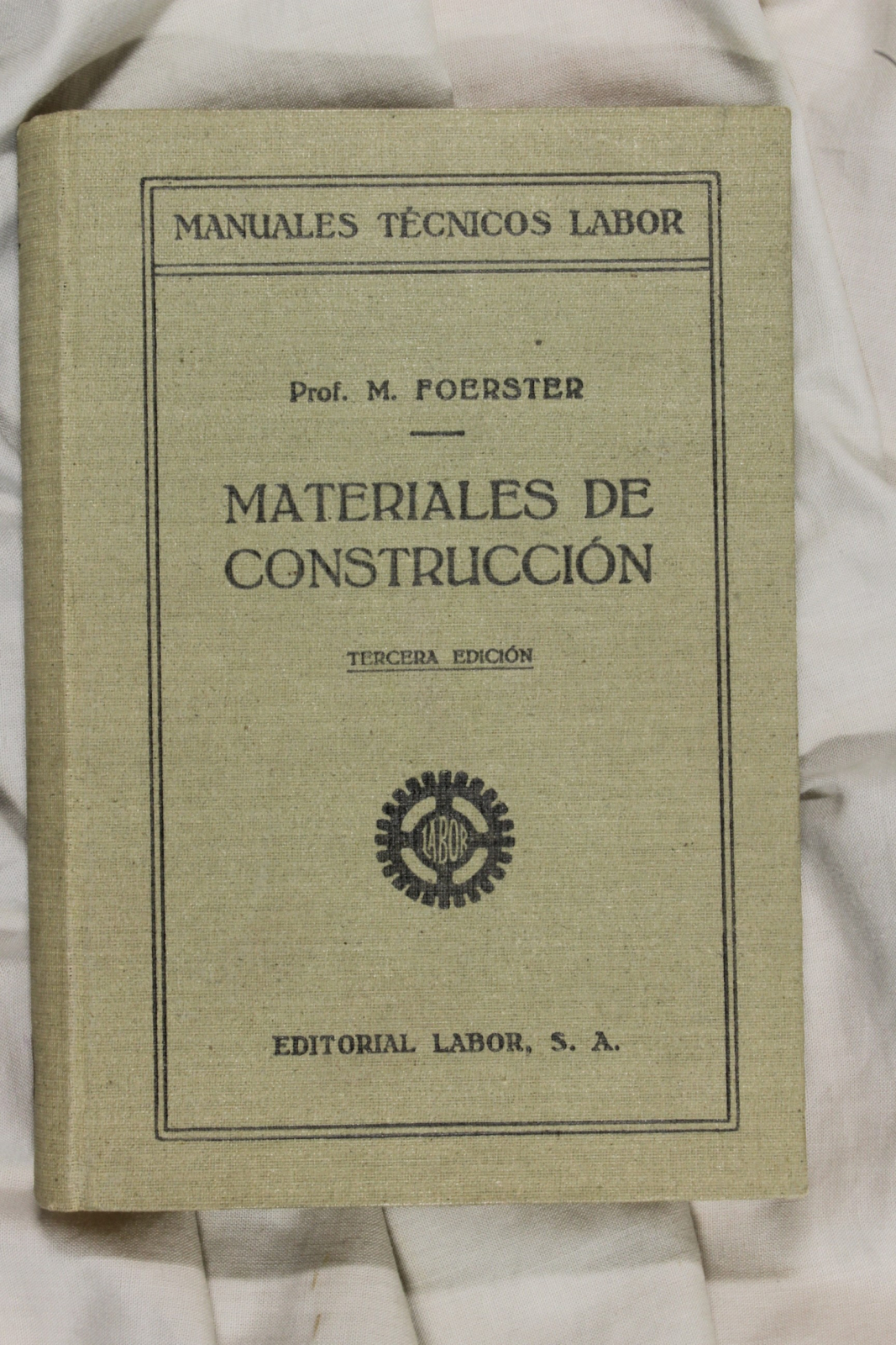 Antiguedades de libro materiales de construccion foerster