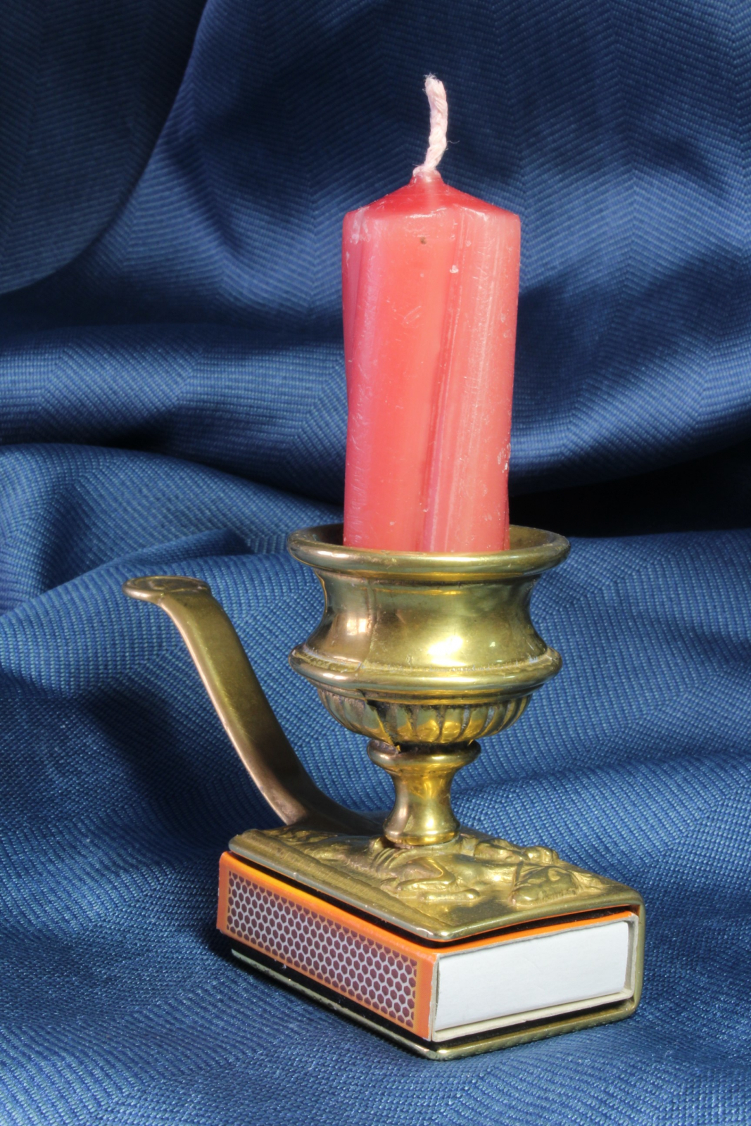 Antiques of candlestick with matchstick