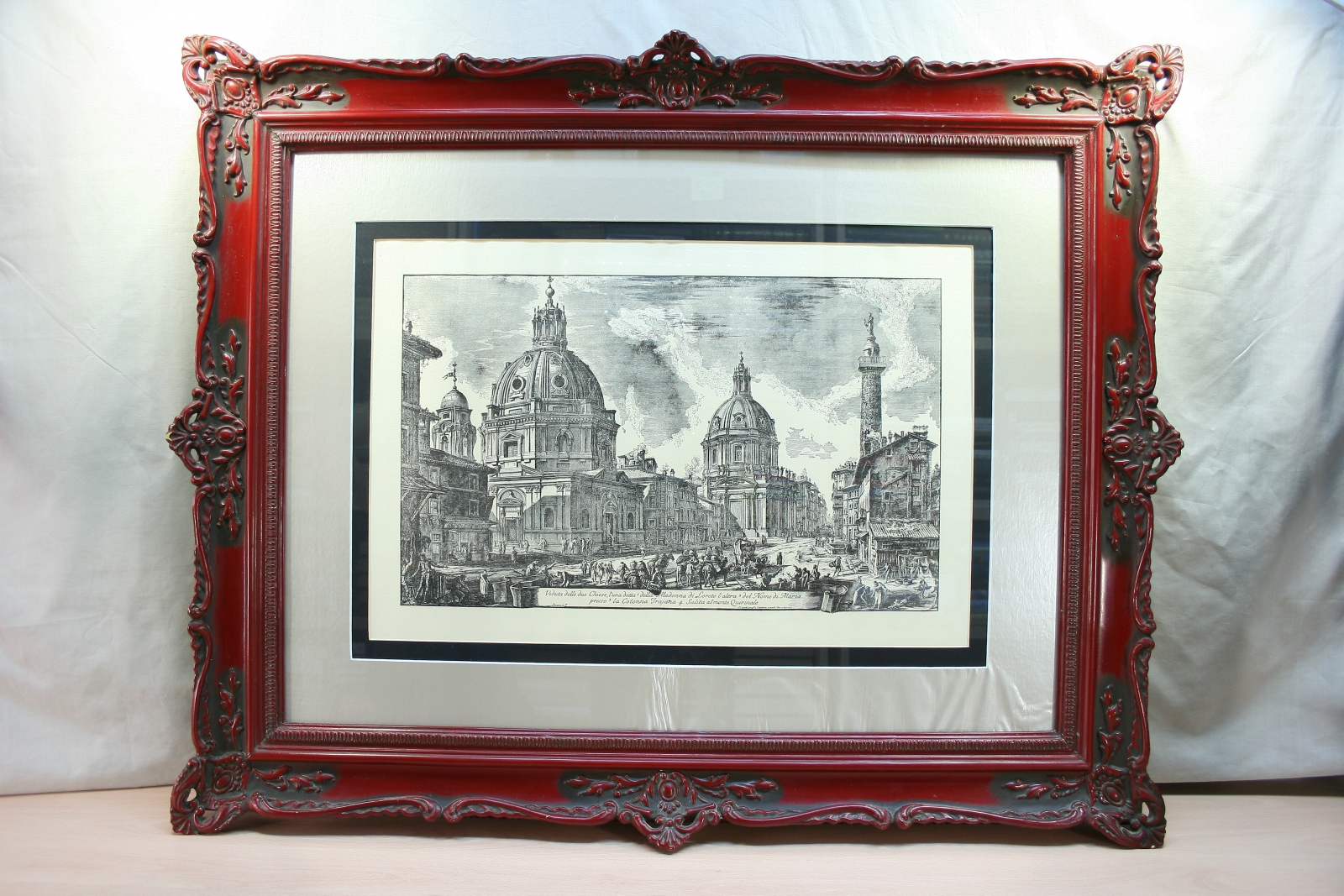 Antiques of rreproduction piranesi sheets framing