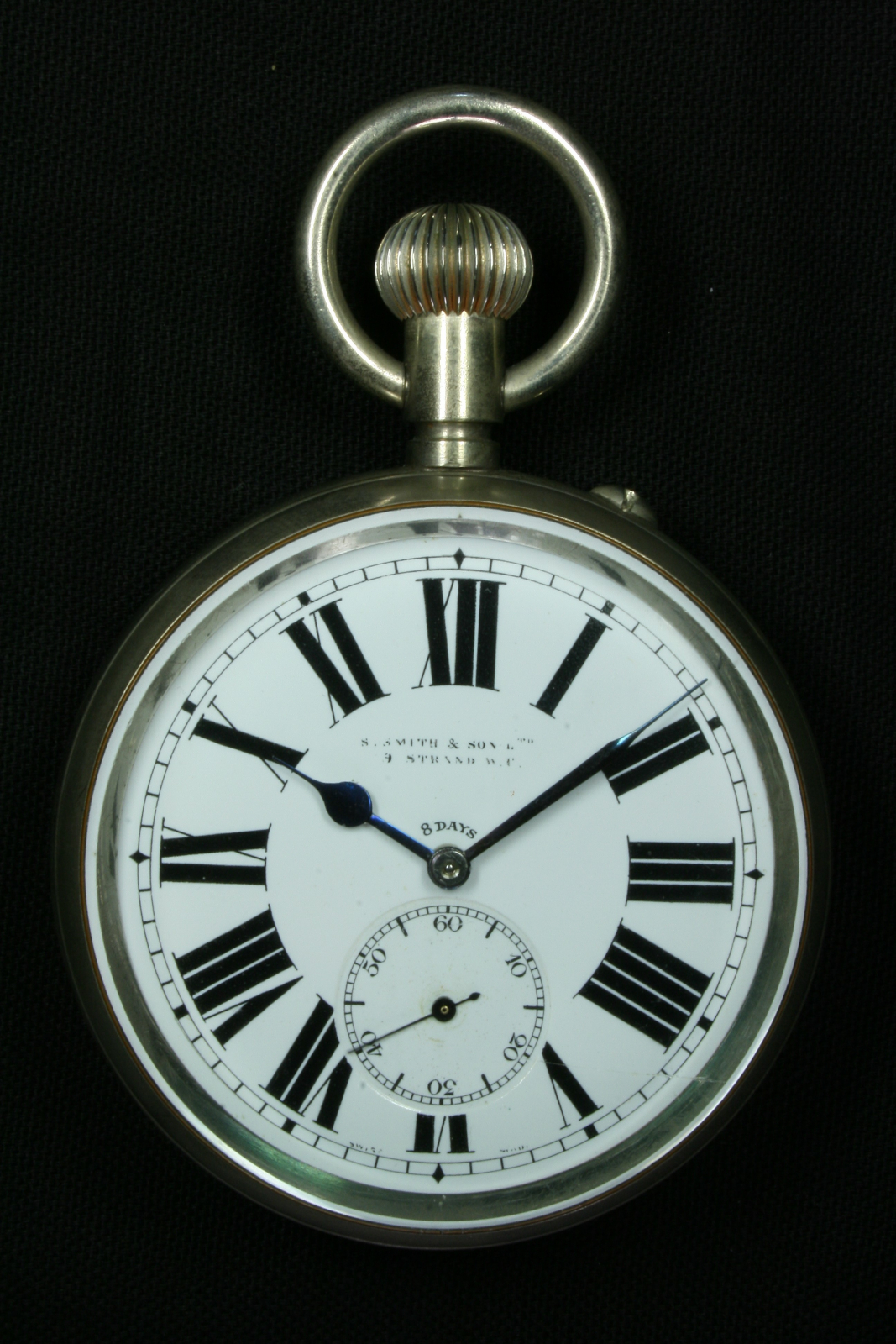 Antiguedades de reloj carroza metalico soneria