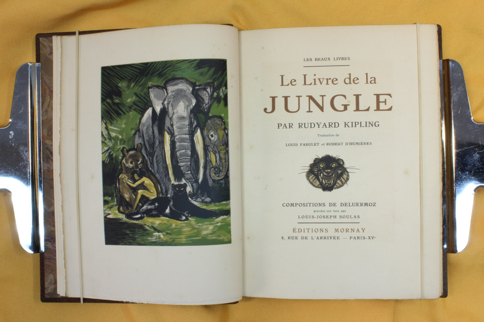 Libro Le livre de la jungle. El libro de la selva. Francés. 1930