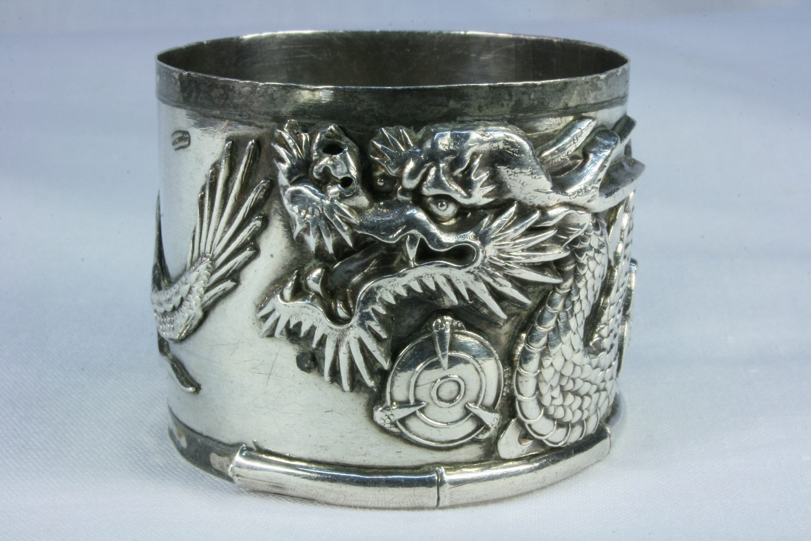 Antiques of chinese napkin silver