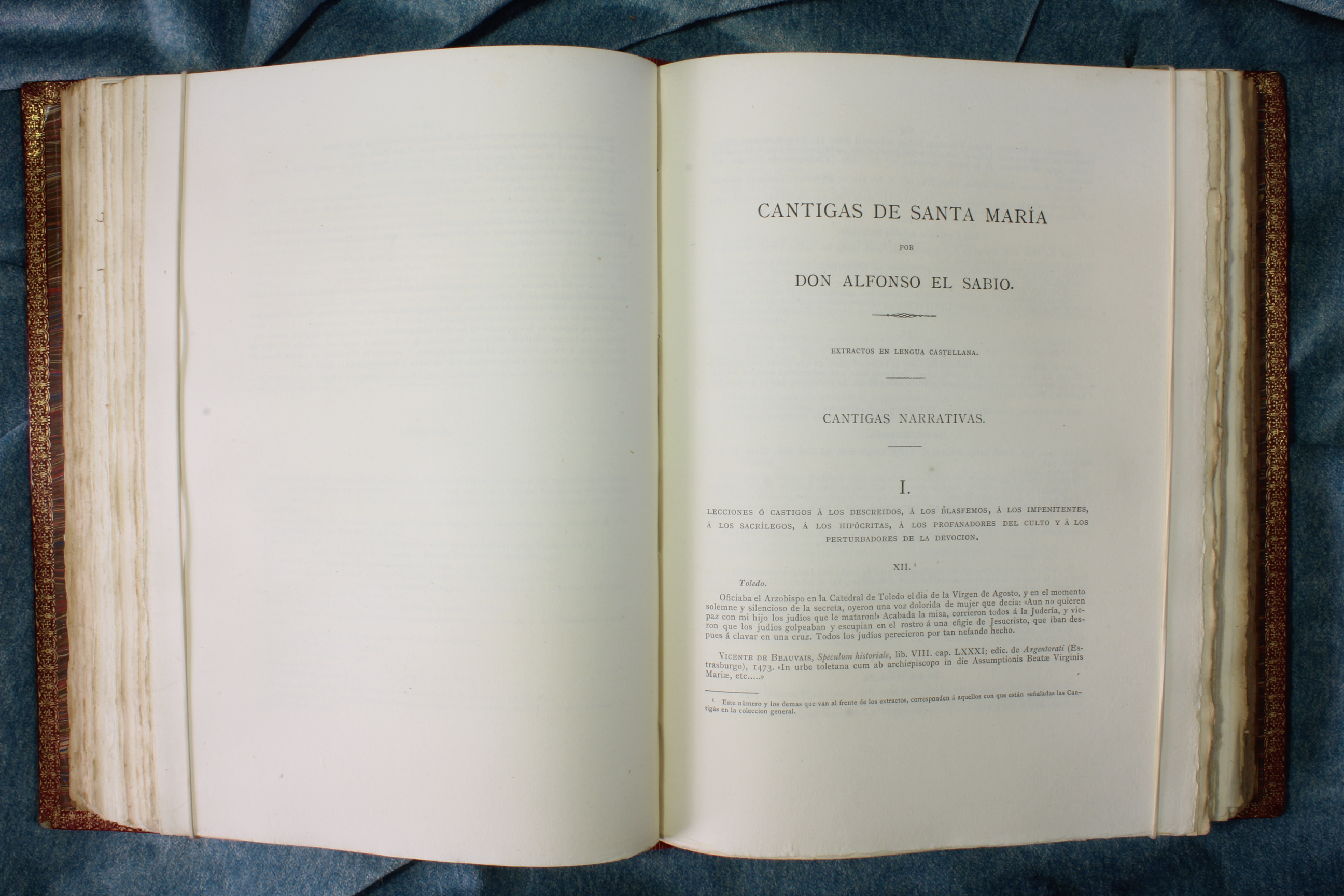 Cantigas de Santa María de Alfonso X El Sabio. 1889 Real Academia Esp