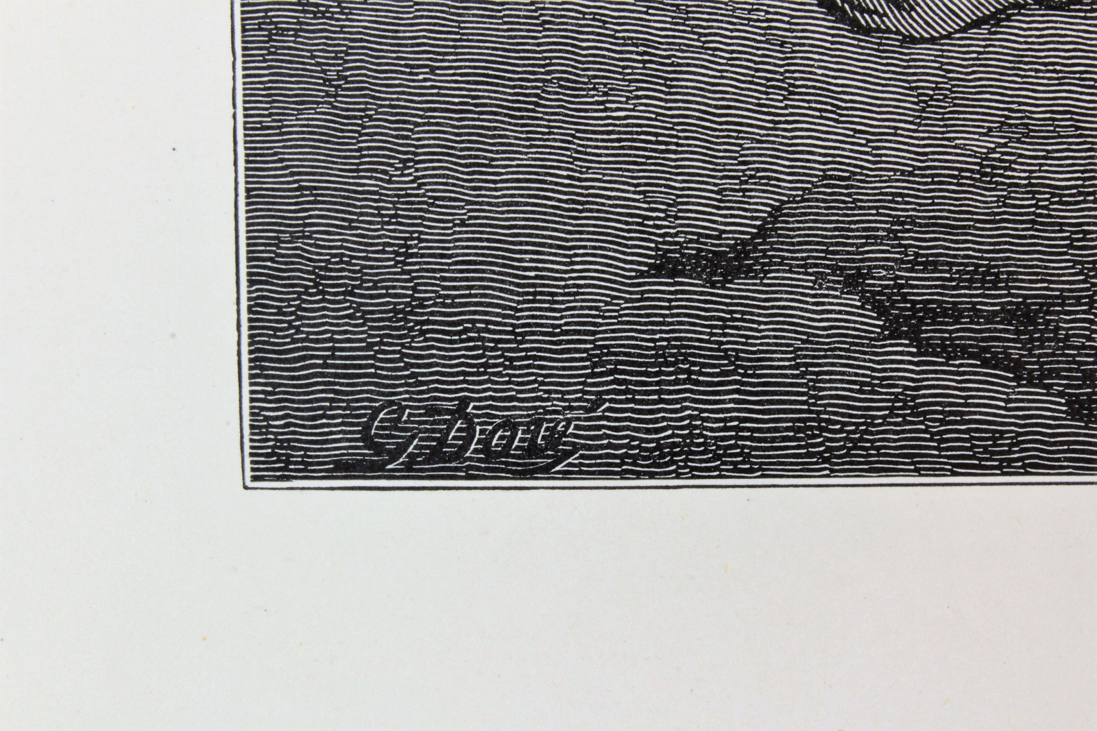 Grabado J. Quariley, del Sueño de Jacob de Gustave Doré