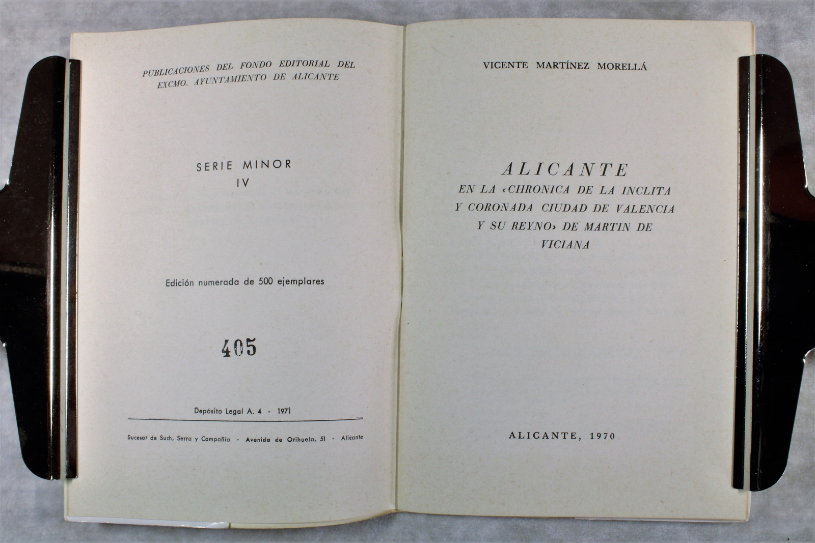 Libro Alicante Chrónica de la ínclita y coronada ciudad de Valencia (t)