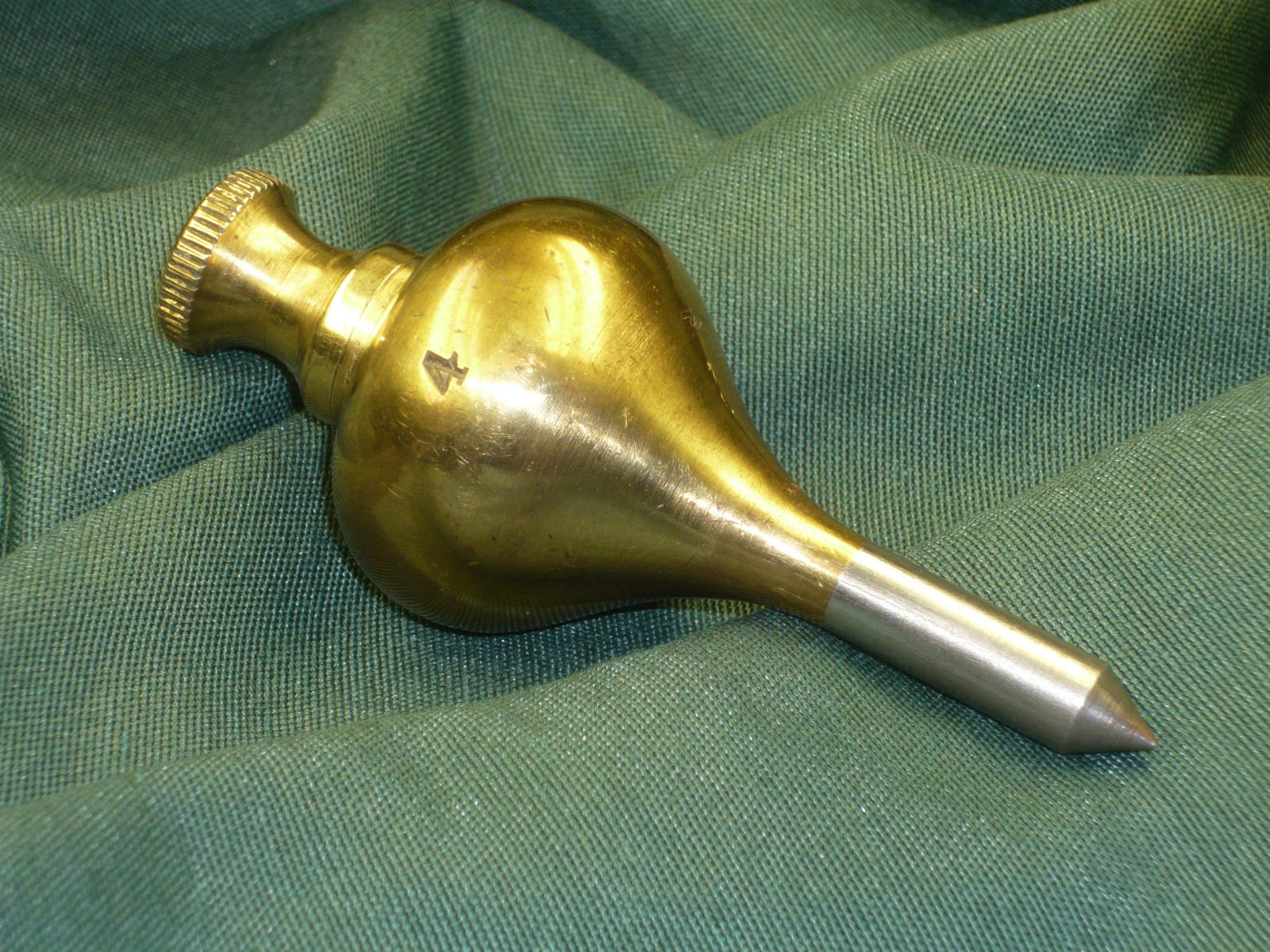 Antiques of instrumental plummet without nut threaded head monument brand