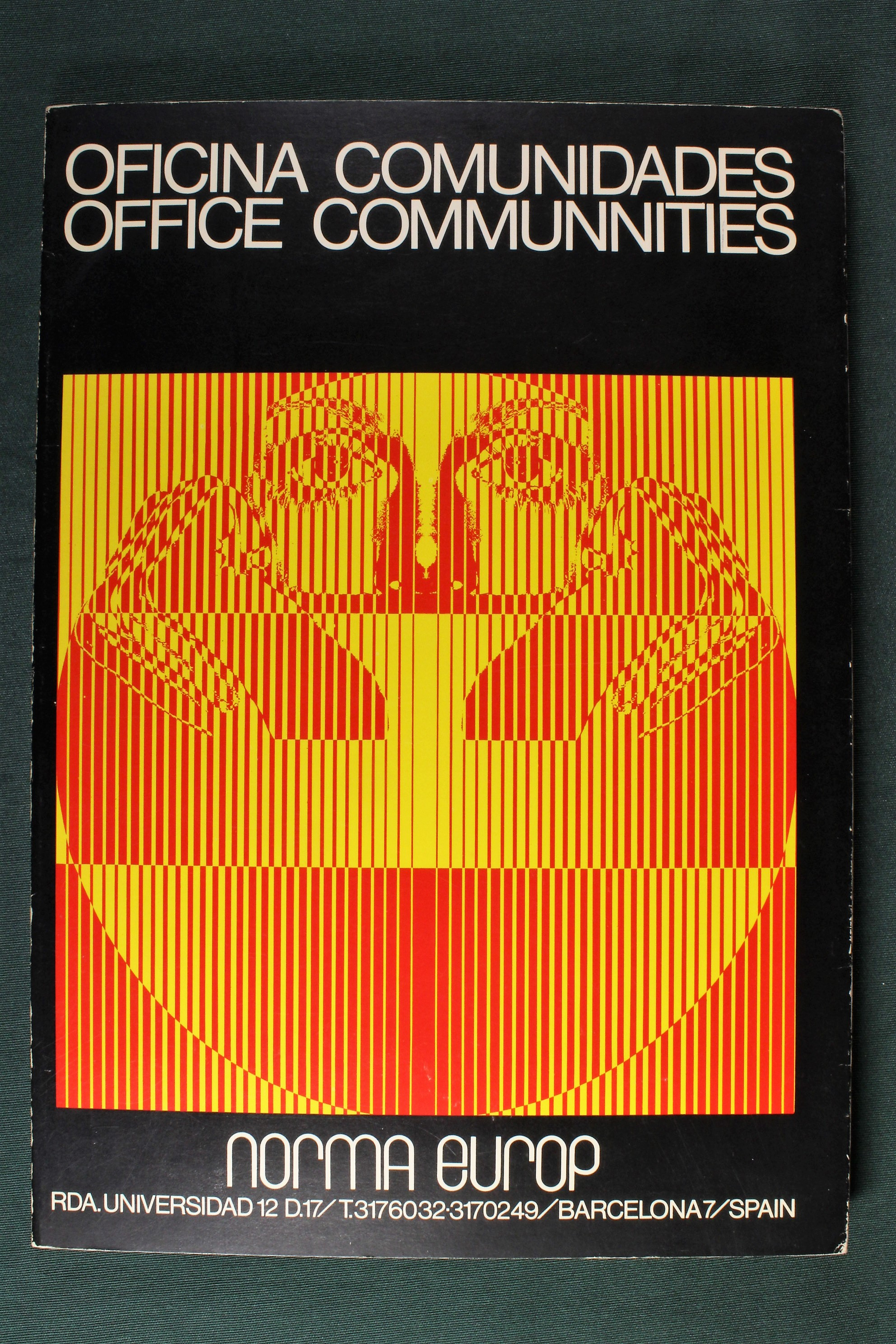 Catálogo Oficina Comunidades. Mobiliario. Norma Europ. 1976