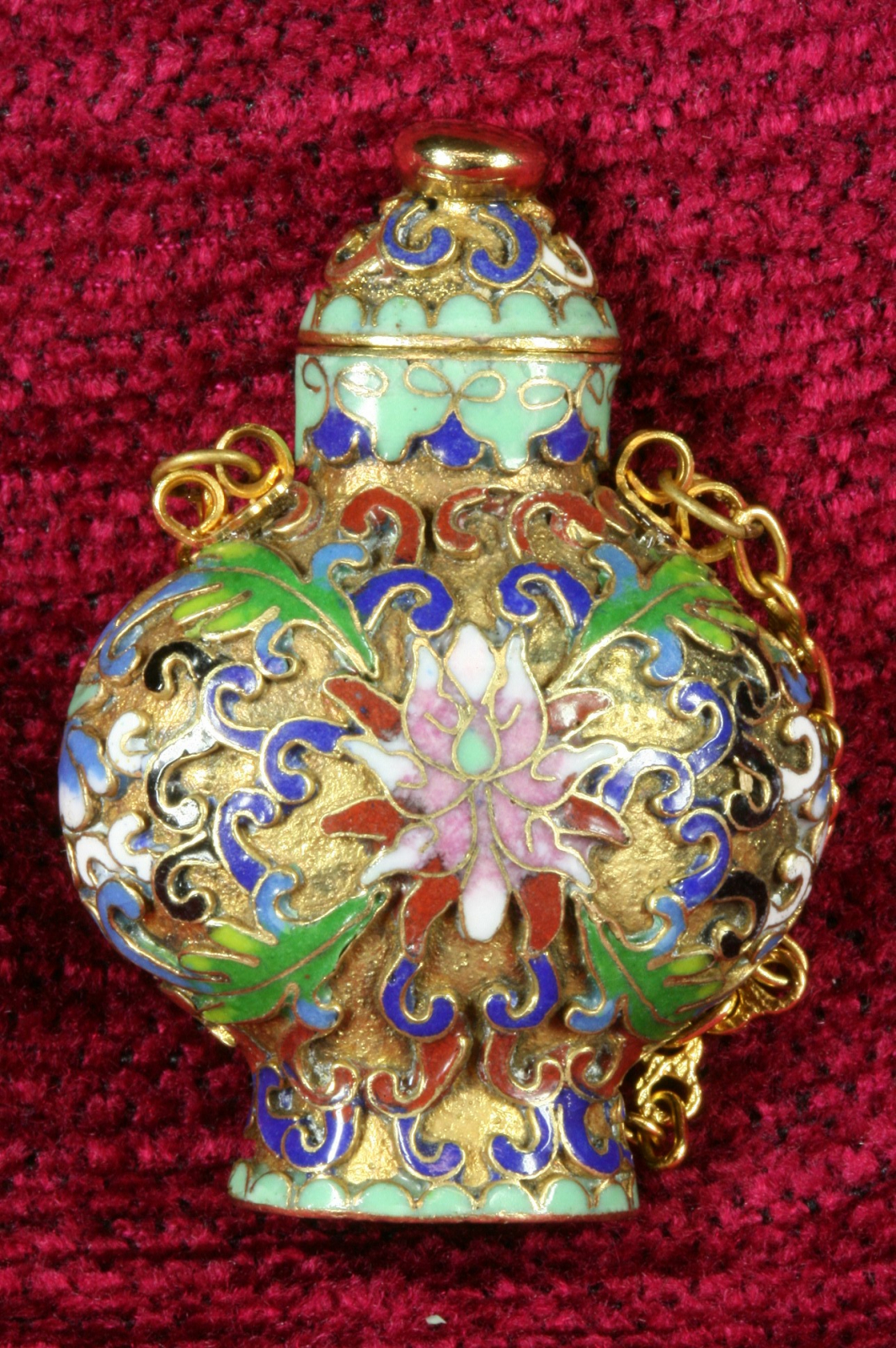 Antiques of chinese cloisonne enamel perfumer st century