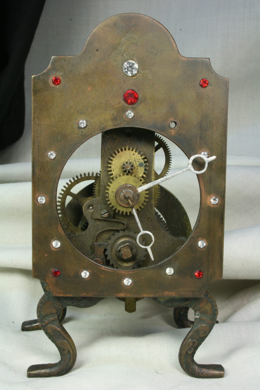 Antiques of desktop clock skeleton