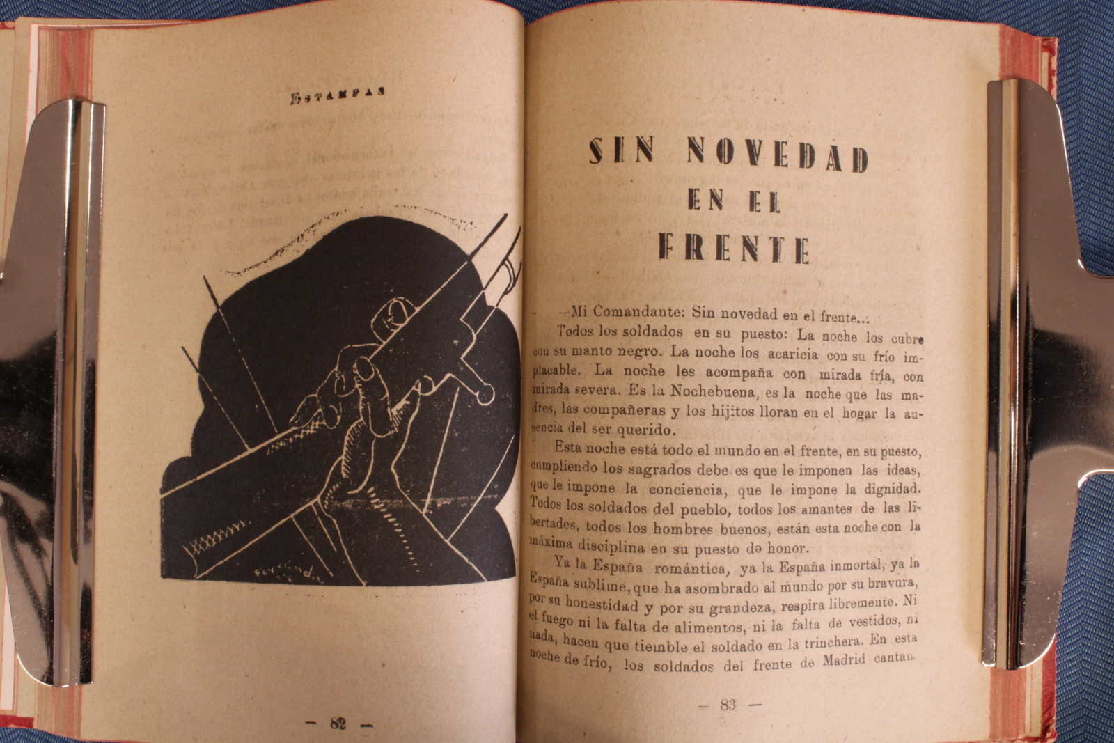 Libro Sinfonía Incompleta de la Guerra. 1938. (t)