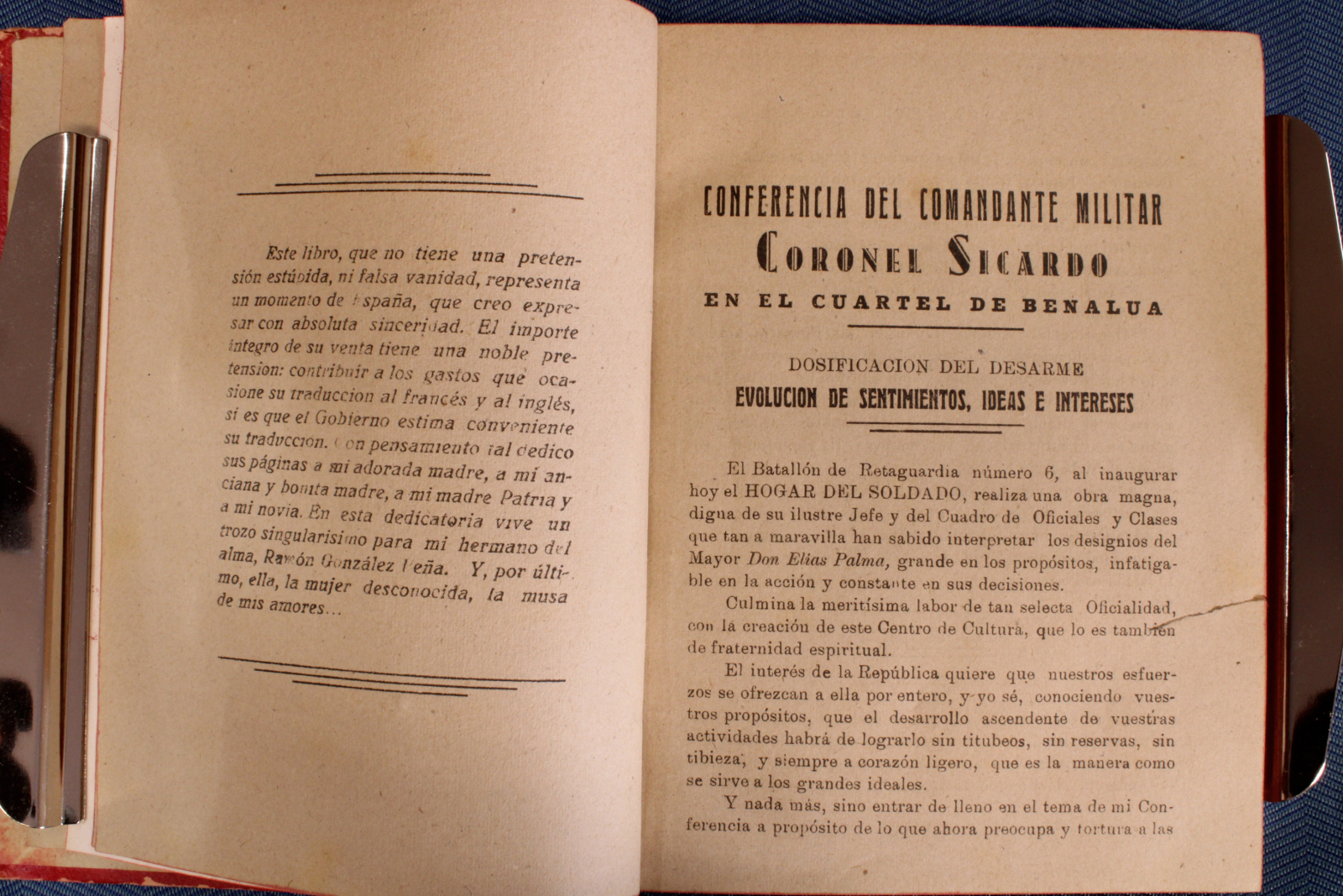 Libro Sinfonía Incompleta de la Guerra. 1938. (t)