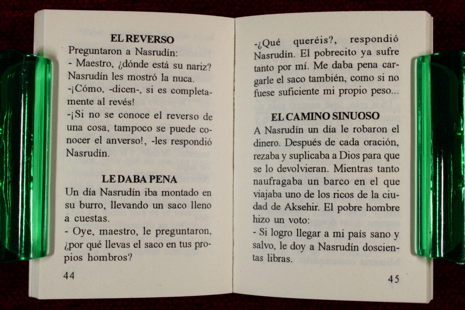 Mini libro Historias de Nasrudin. Anónimo.