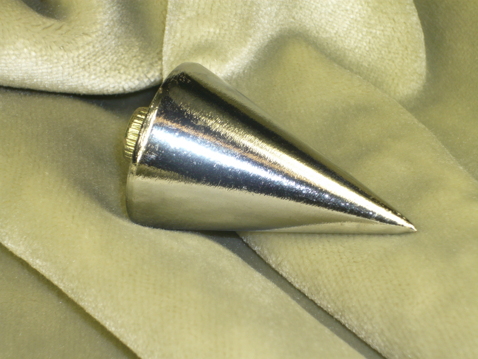 Antiques of instrumental nickel plated plumb bob without nut