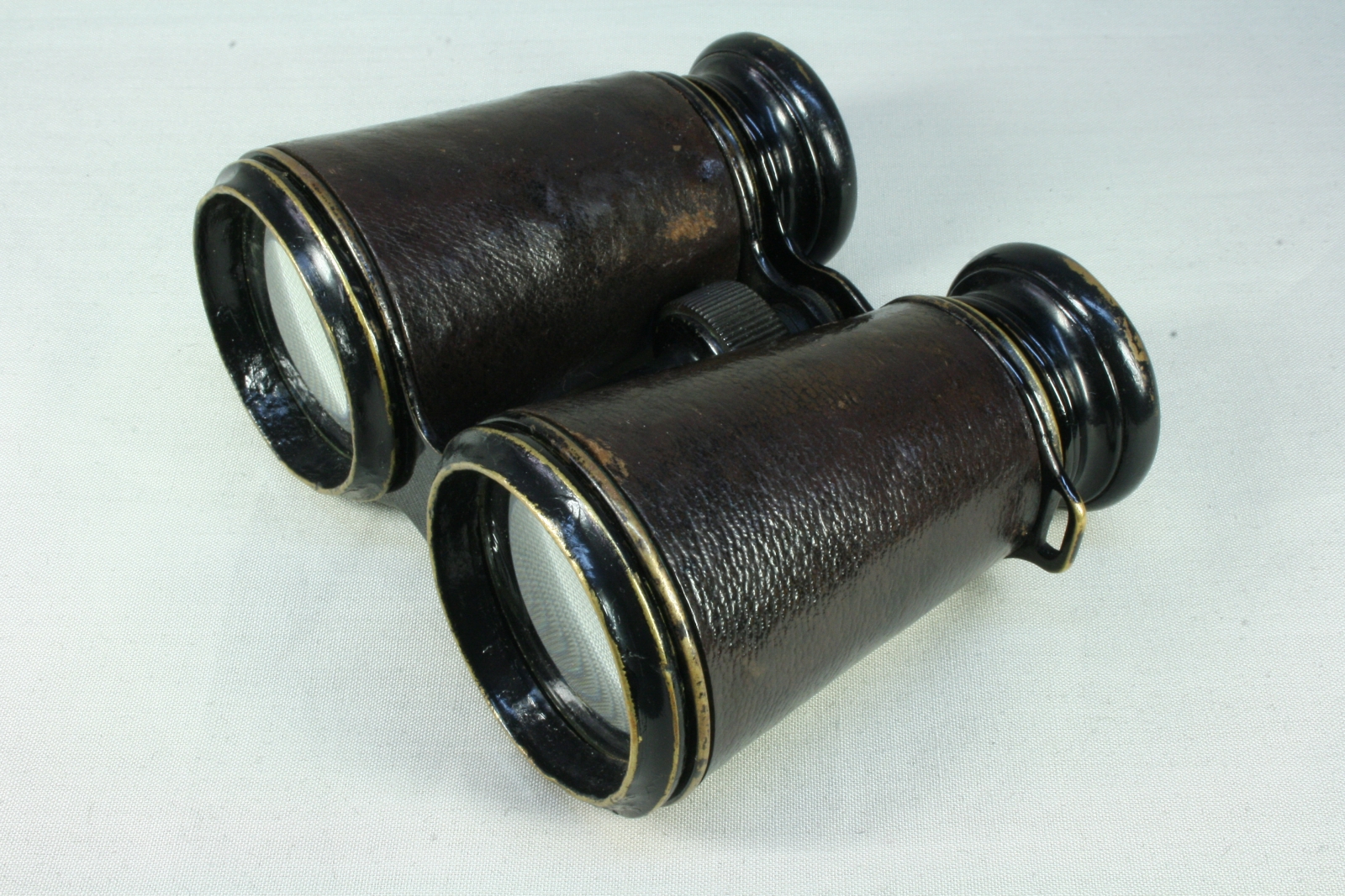 Antiques of binoculars leather