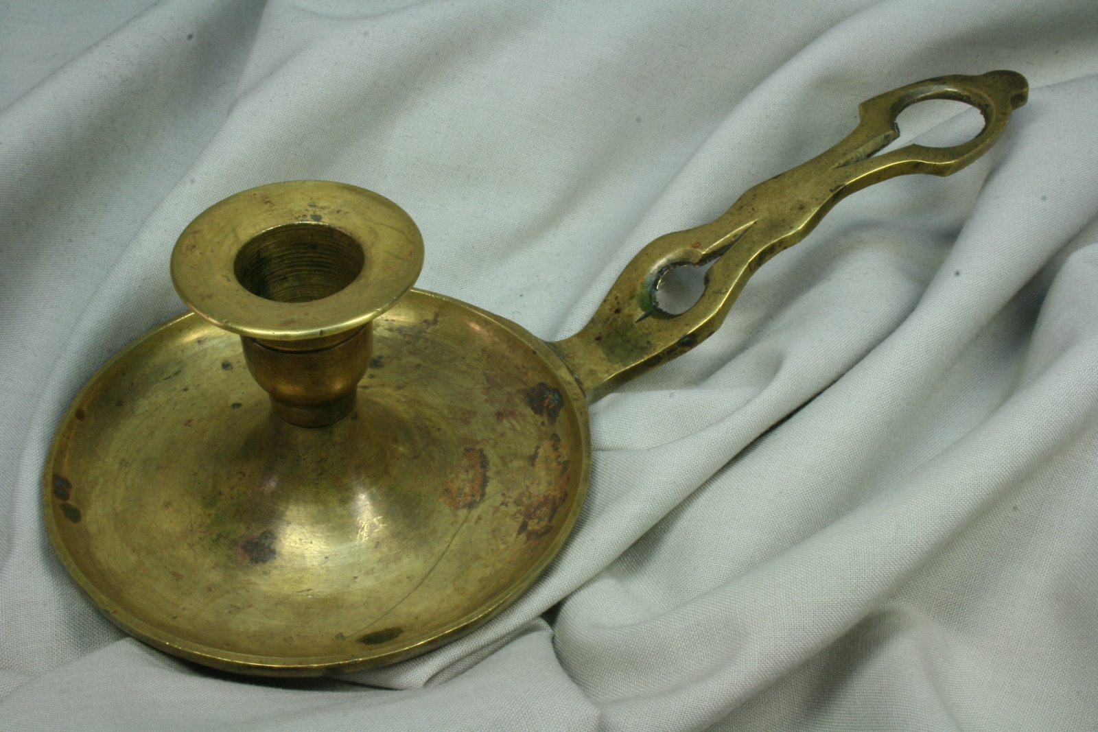 Antiques of bronze candlestick