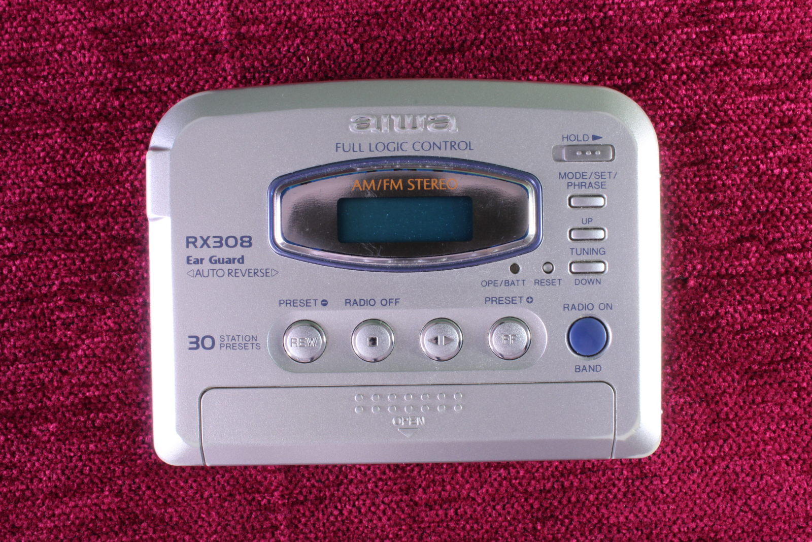 Antiques of portable cassette player aiwa do not hsrx