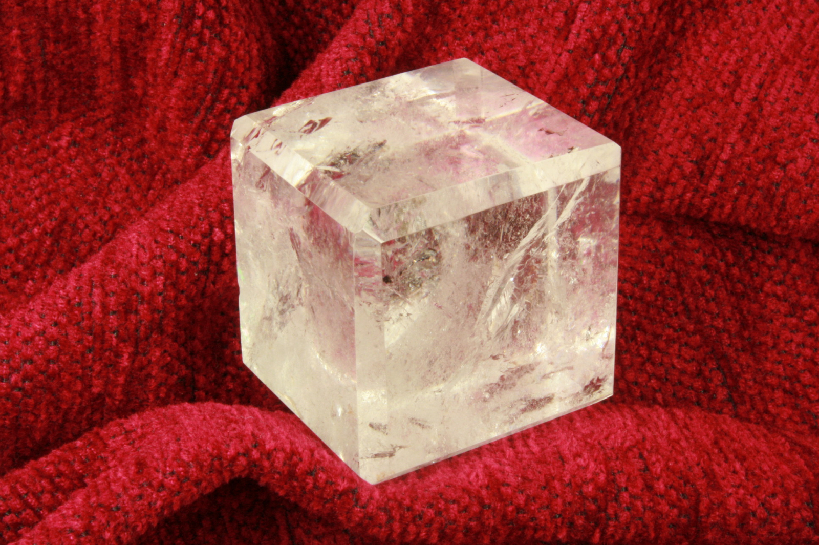 Antiques of rock crystal cube