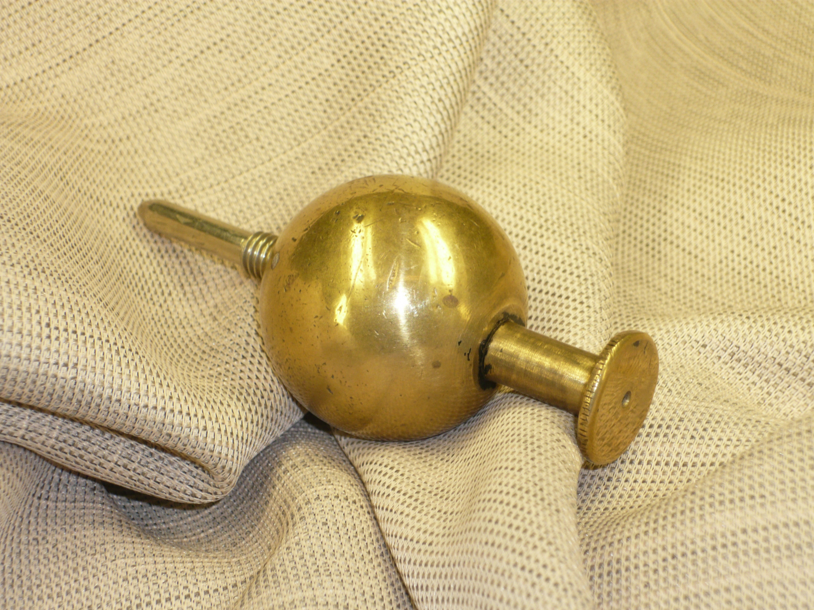 Antiques of instrumental plumb bob incomplete sphere