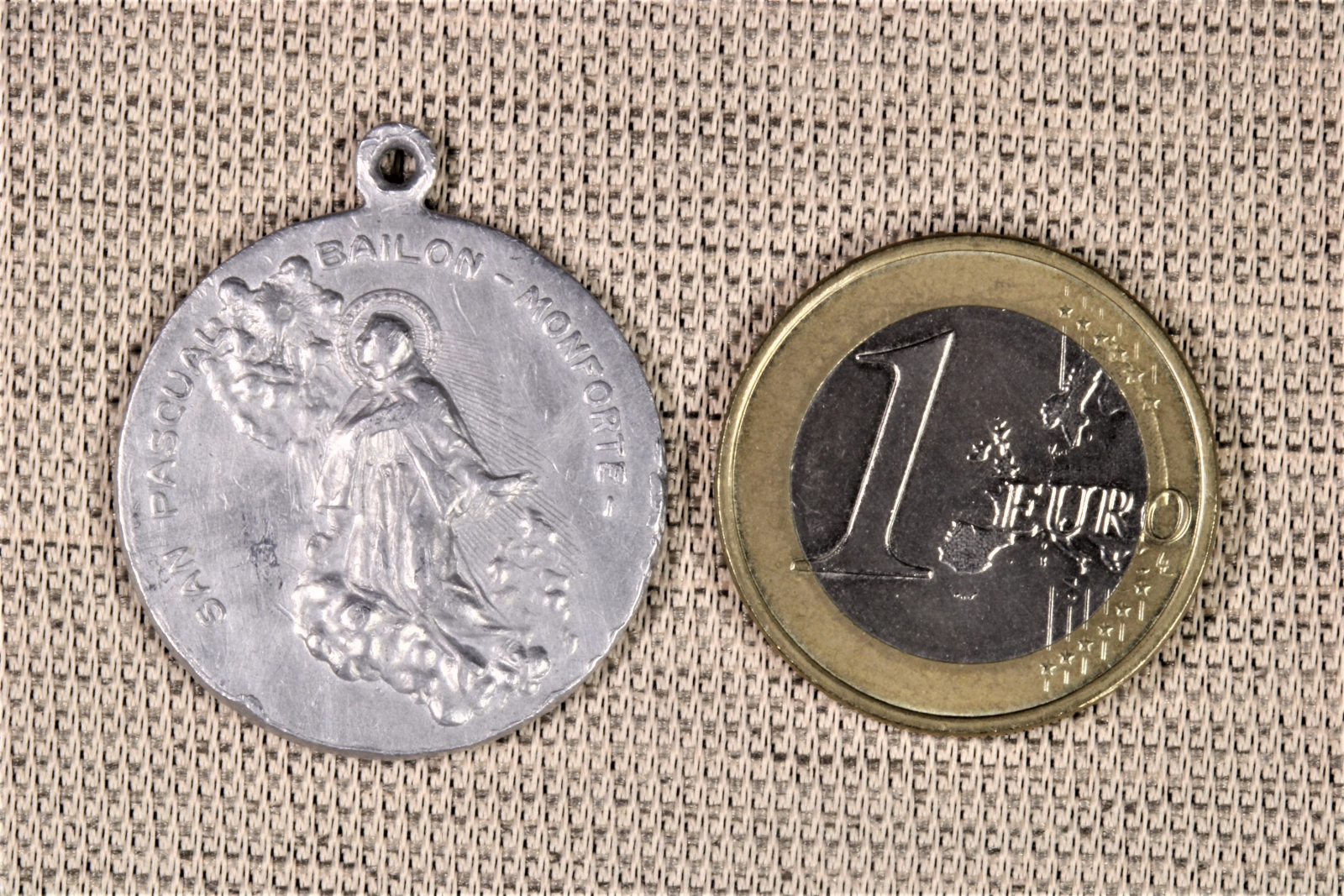 Medalla de San Pascual Bailón y N ª señora de Orito (t)