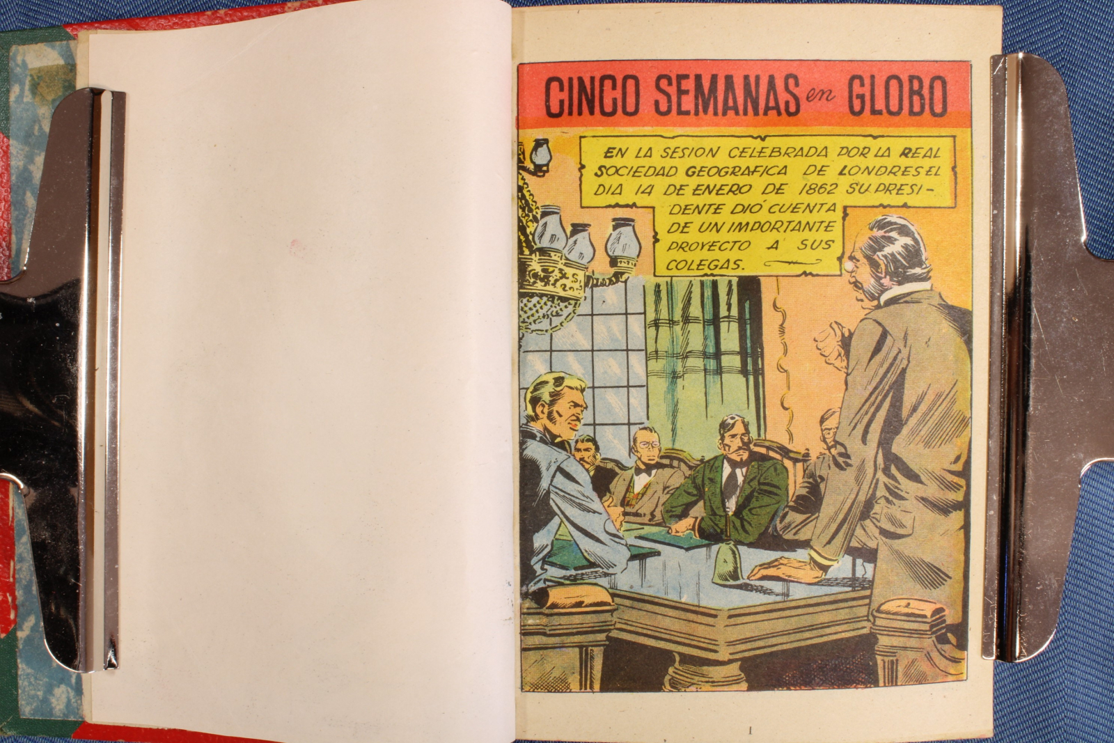 Libro Cómic Cinco semanas en globo. Julio Verne (t)